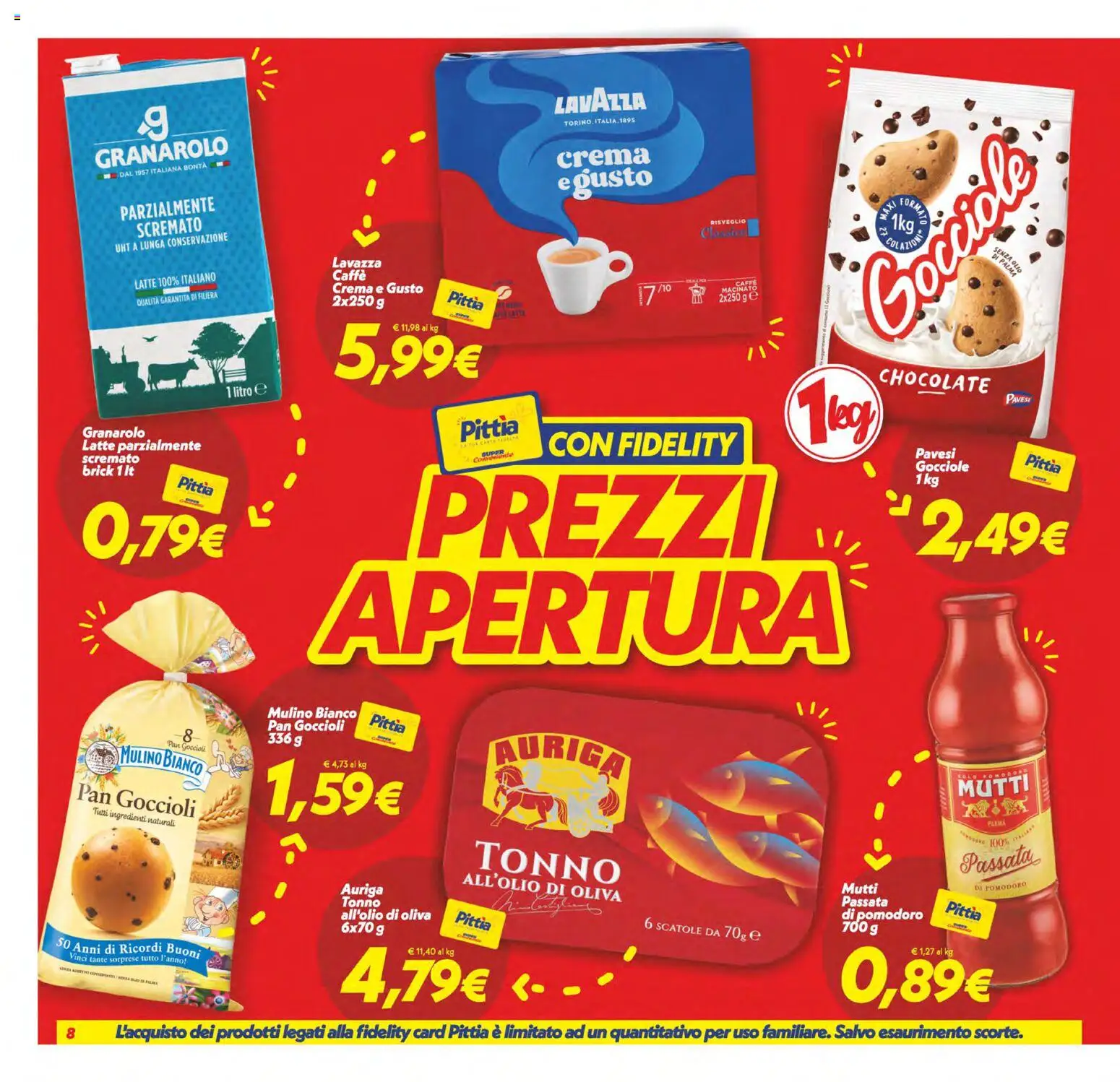 Volantino SuperConveniente del 27.11.2025 | Pagina: 8 | Prodotti: Crema, Latte, Olio, Macinato
