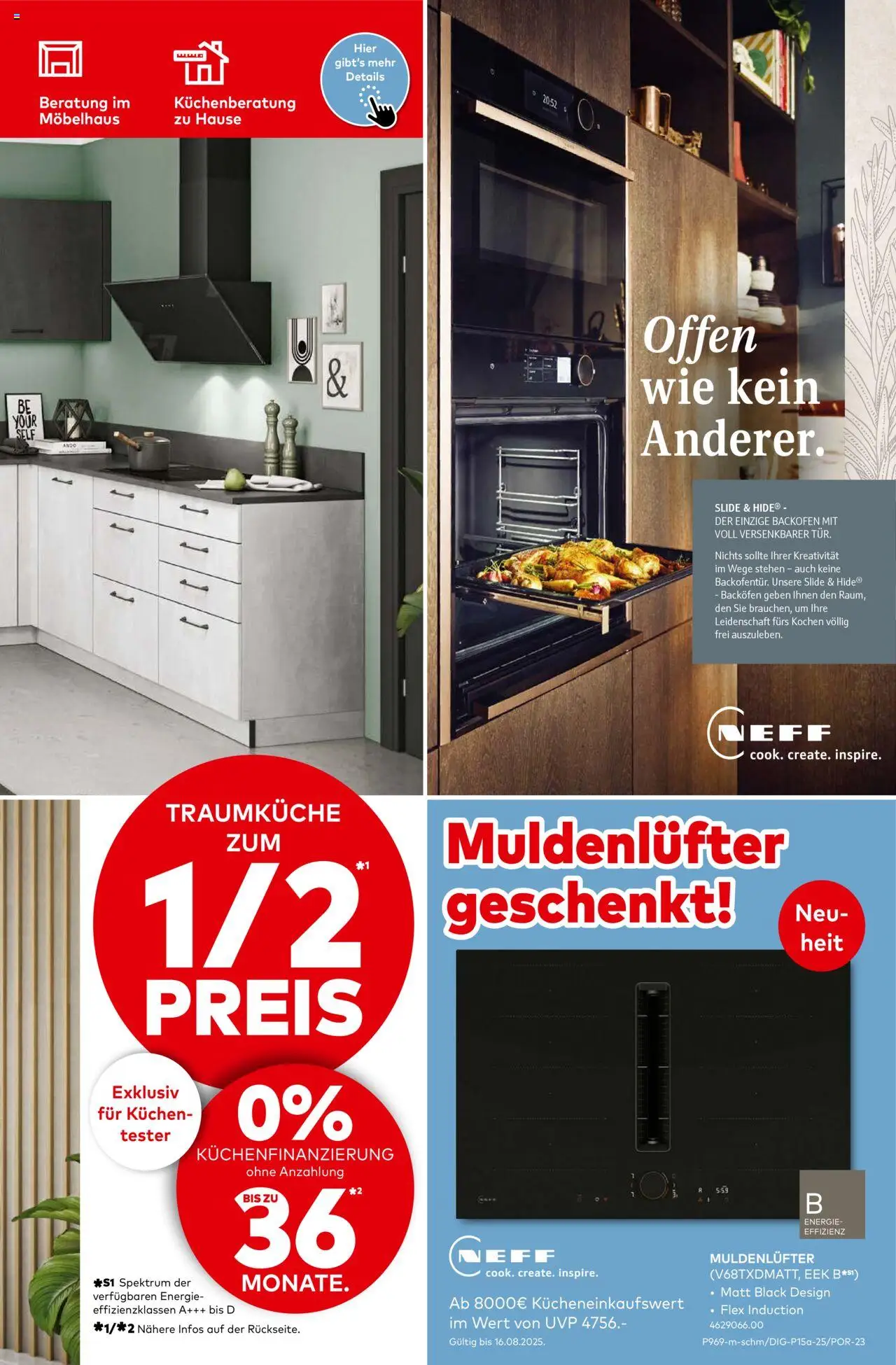 Porta! - Küchentester gesucht - gültig ab dem 04.08.2025 | Seite: 7 | Produkte: Neff, Backofen, Kuchen