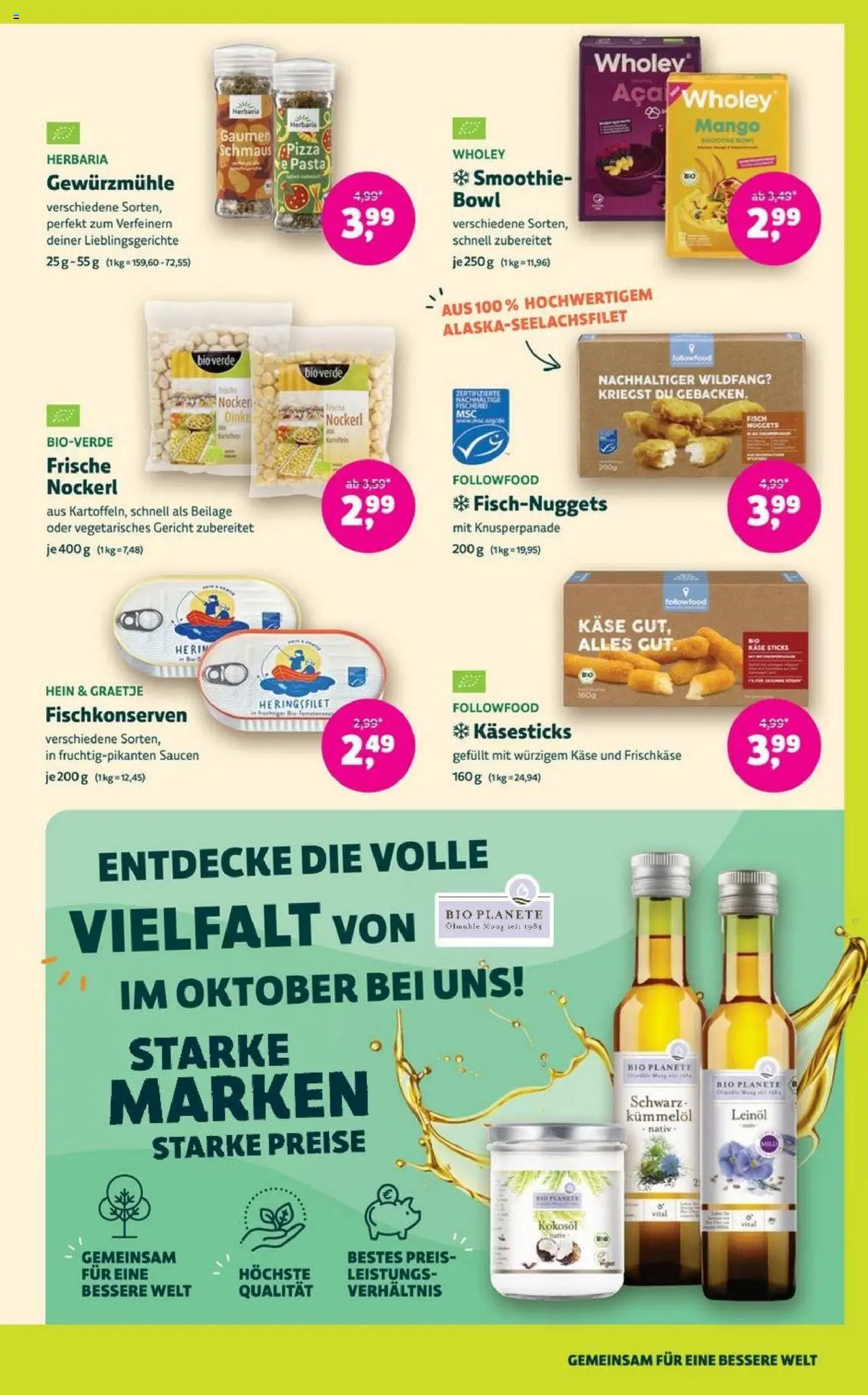 Denns BioMarkt Angebote – gültig ab 08.10.2025 | Seite: 9 | Produkte: Leinöl, Mango, Pasta, Frischkase