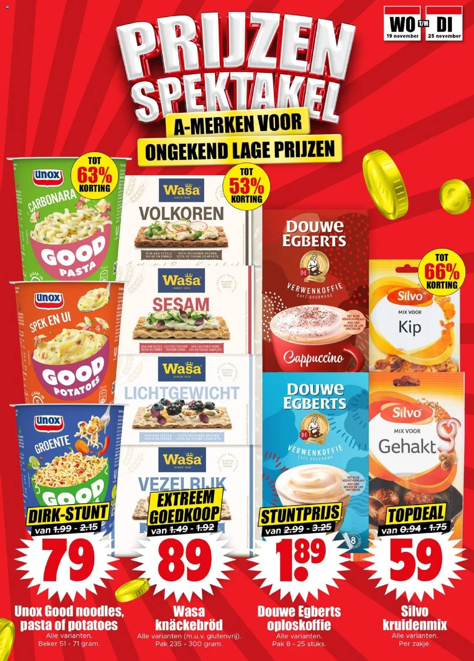 {H1} | Pagina: 15 | Producten: Pasta, Gehakt, Oploskoffie, Cappuccino