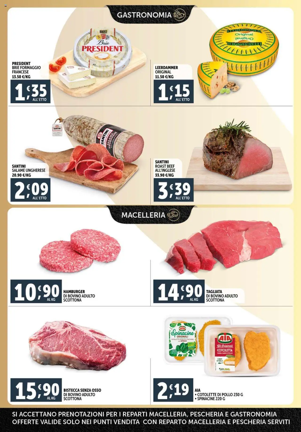 Volantino Decò del 21.08.2025 | Pagina: 2 | Prodotti: Salame, Pollo, Formaggio, Spinaci