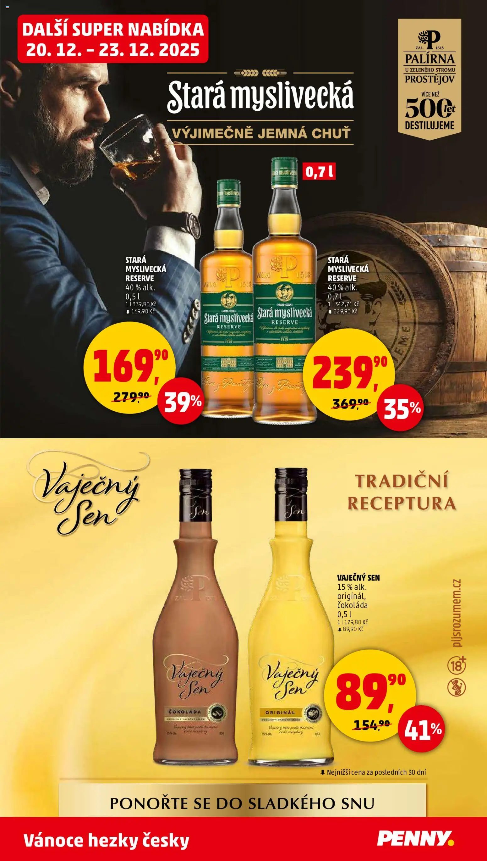Penny Market leták - Čtvrtečník od 20.12.2025 | Strana: 23 | Produkty: Čokoláda, Stará myslivecká