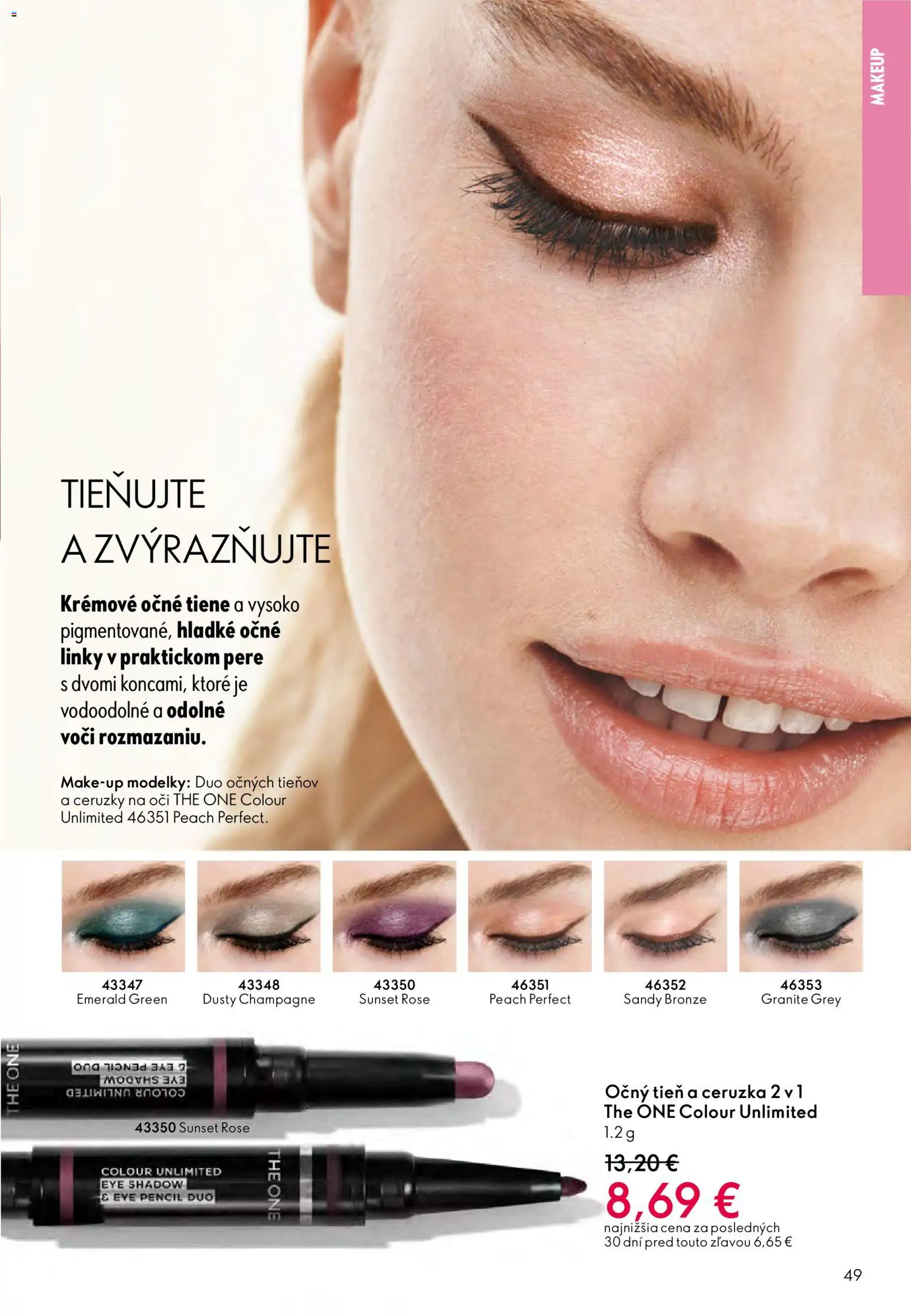 Nové Oriflame akcie – leták je platný od 11.02.2026 | Strana: 49 | Produkty: Očné tiene, Ceruzka