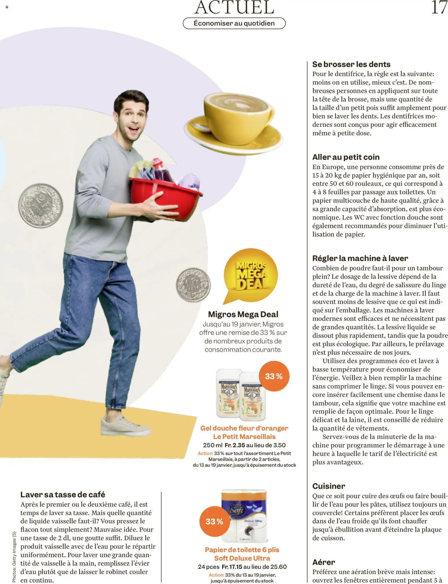 Migros Magazin FR – gültig ab 12.01.2026 | Seite: 17 | Produkte: Toilette, Shower Gel