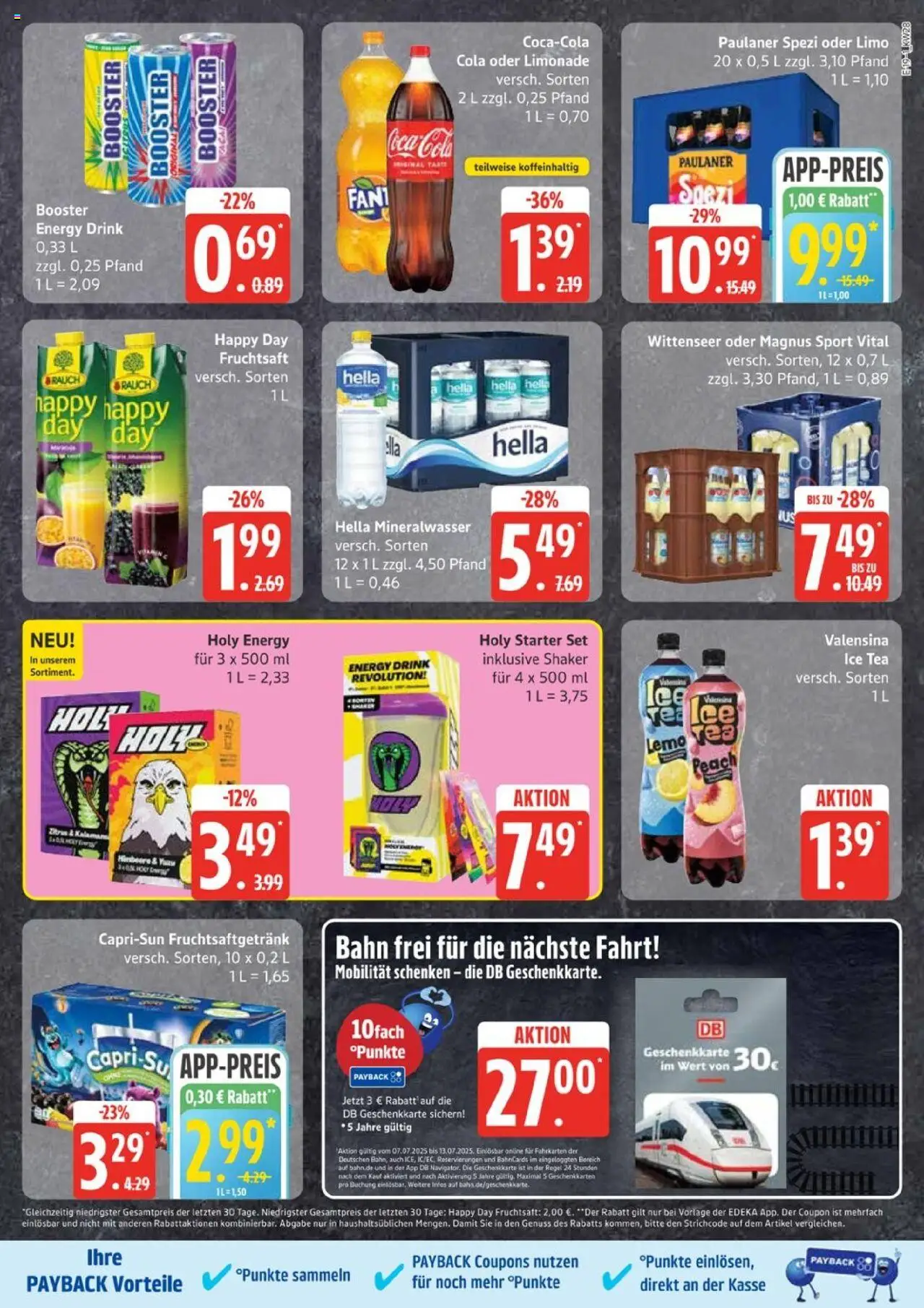Edeka Prospekt 	 - gültig ab dem 07.07.2025 | Seite: 19 | Produkte: Coca cola, Cola, Mineralwasser, Valensina