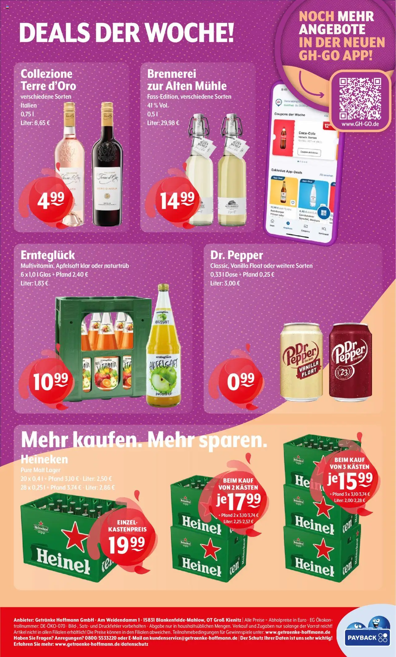 Getränke Hoffmann - Brandenburg – gültig ab 22.09.2025 | Seite: 8 | Produkte: Mühle, Apfelsaft, Heineken, Gerolsteiner