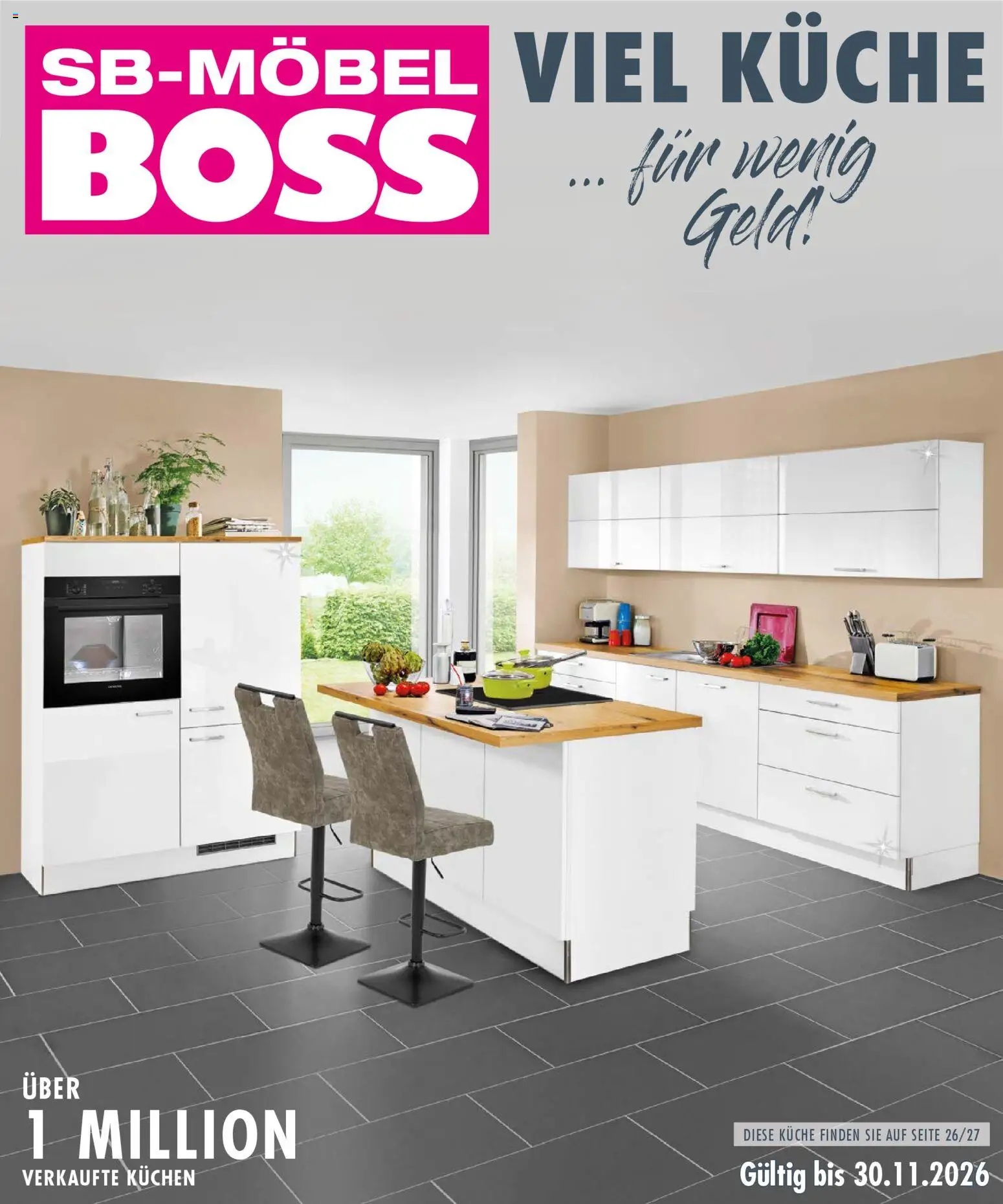 SB Möbel Boss Küchenkatalog 2026 – gültig ab 09.04.2026 | Seite: 1