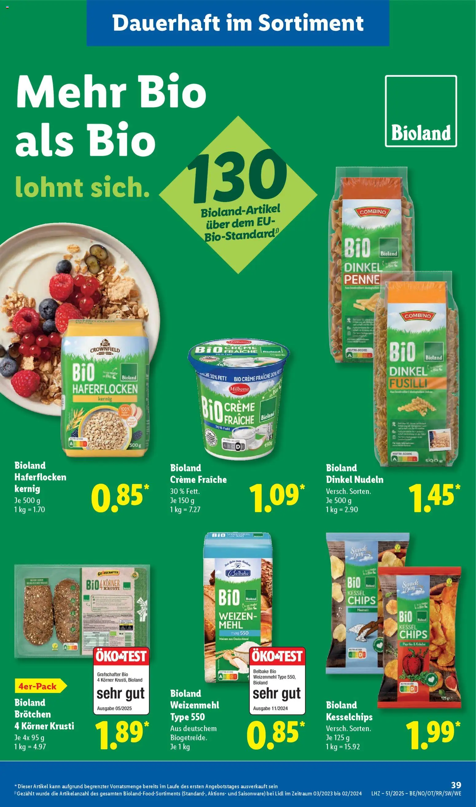 Lidl Prospekt Prenzlau – gültig ab 15.12.2025 | Seite: 59 | Produkte: Mehl, Weizenmehl, Nudeln, Chips