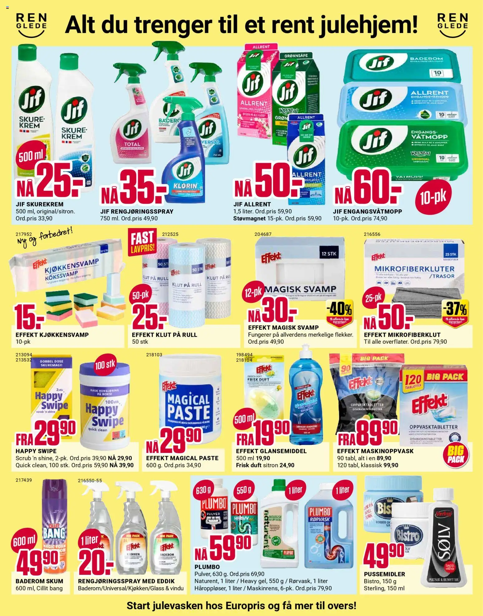 {H1} | Side: 4 | Produkter: Sitron, Grønnsåpe, Engangsvåtmopp, Skurekrem