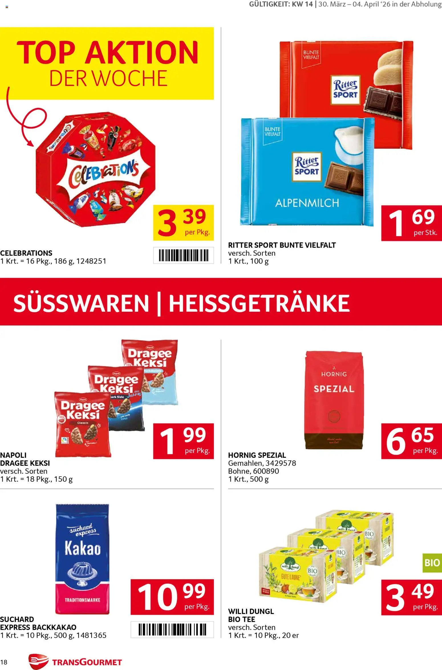 Transgourmet Flugblatt gültig ab 30.03.2026 | Seite: 17 | Produkte: Tee