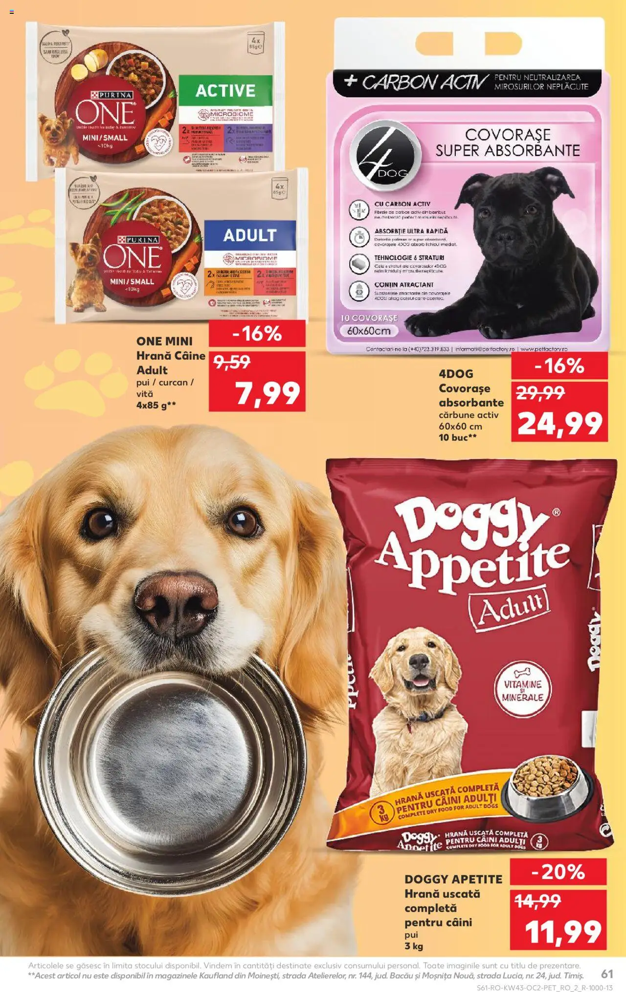 Noul catalog Kaufland – valabil de la 22.10.2025 | Pagină: 61 | Produse: Hacıyatmaz Kedi Oyuncağı, Absorbante