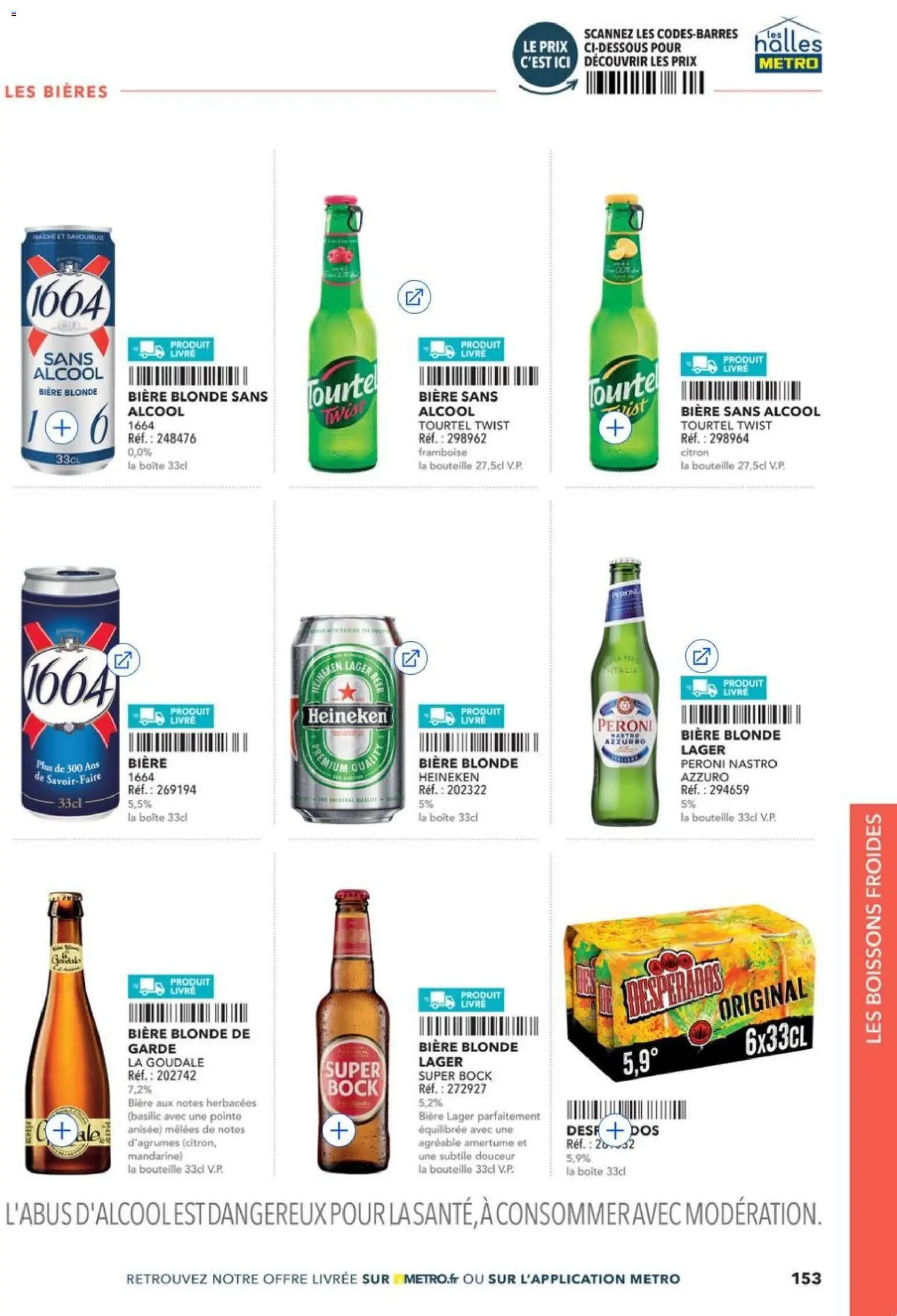 {H1} | Page: 153 | Produits: Desperados, Alcool, Citron, Bière blonde