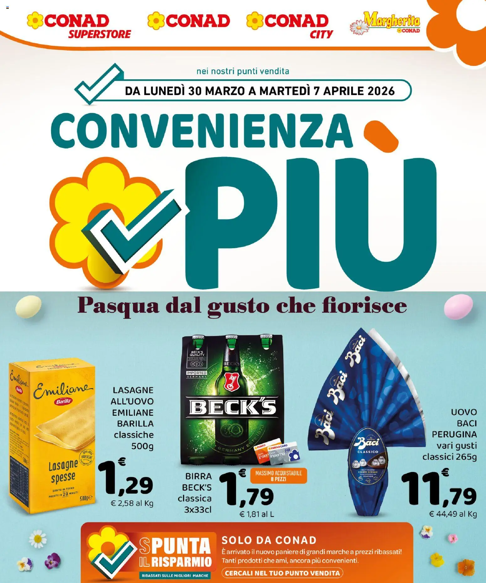 Volantino Conad del 30.03.2026 | Pagina: 1 | Prodotti: Birra, Forno
