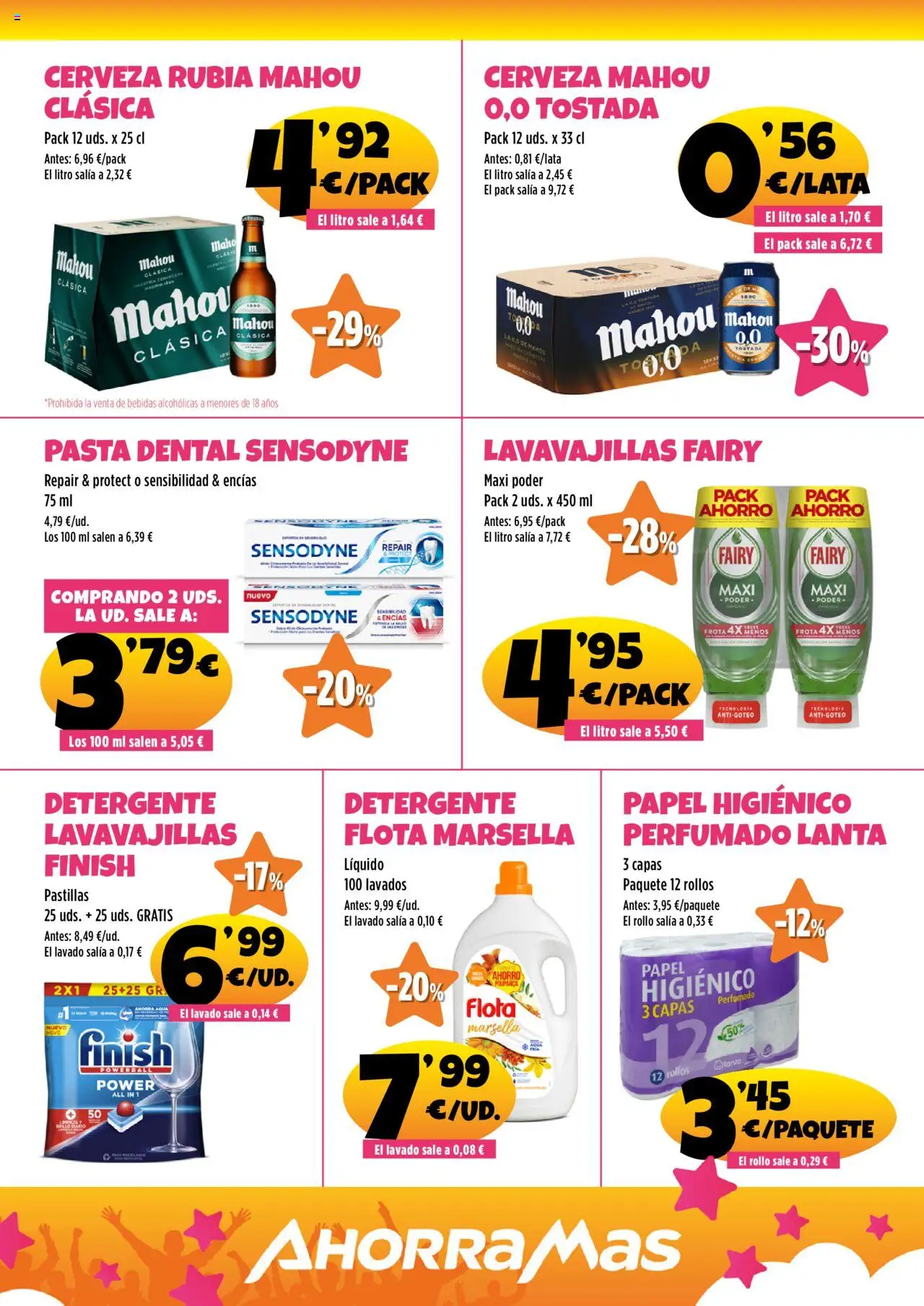 AhorraMas folleto │ válido desde el 25.09.2025 | Página: 7 | Productos: Pasta dental, Detergente, Cerveza, Pasta