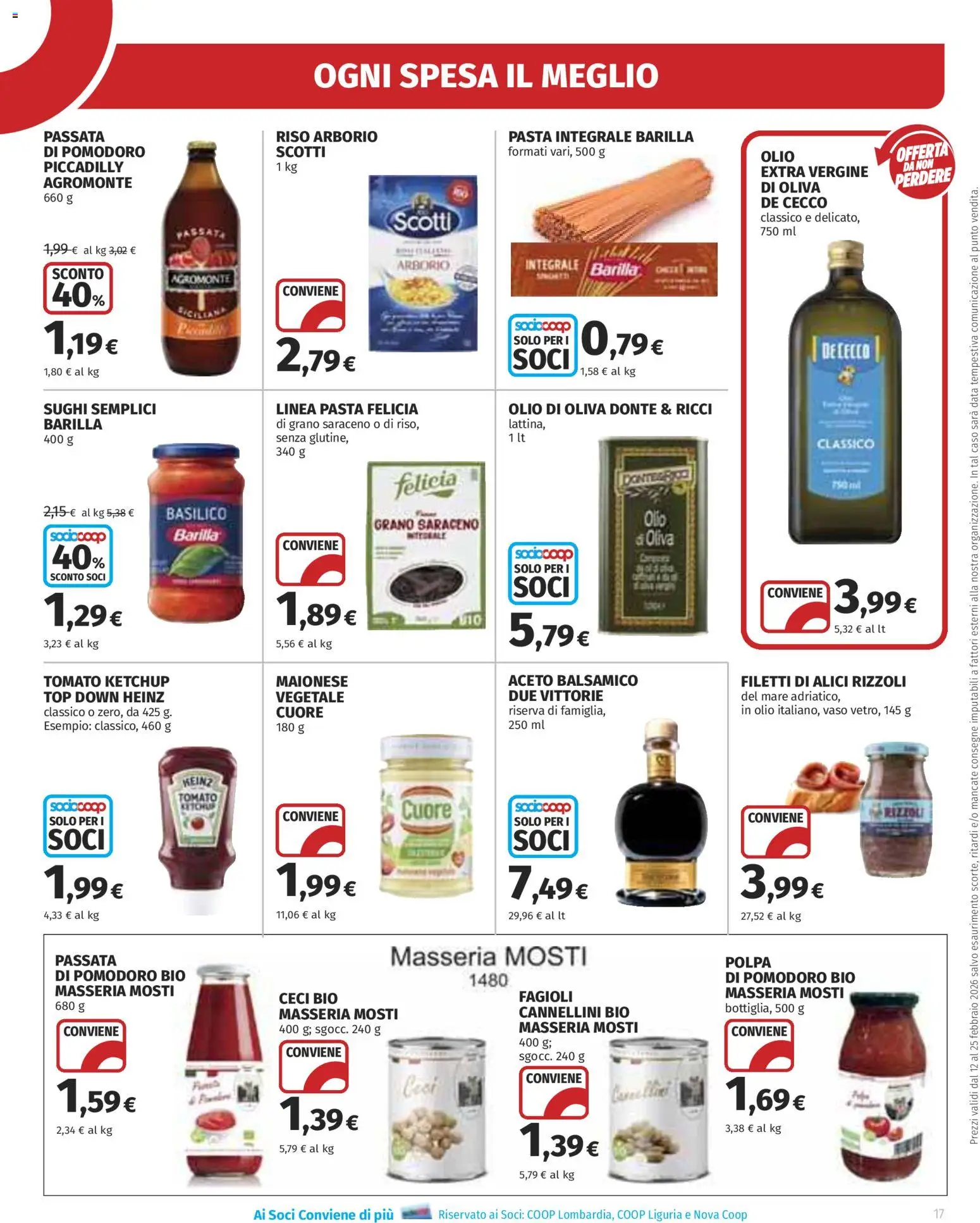 Volantino Ipercoop del 12.02.2026 | Pagina: 17 | Prodotti: Ketchup, Fagioli, Maionese, Top