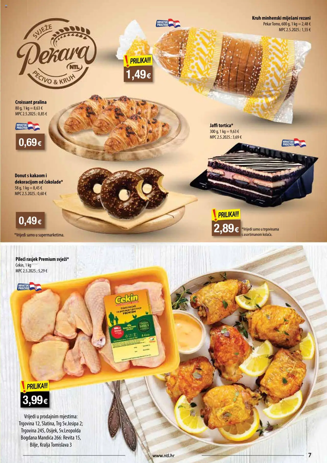 NTL katalog | vrijedi od 10.09.2025 | Stranica: 7 | Proizvodi: Kruh, Meso, Pecivo