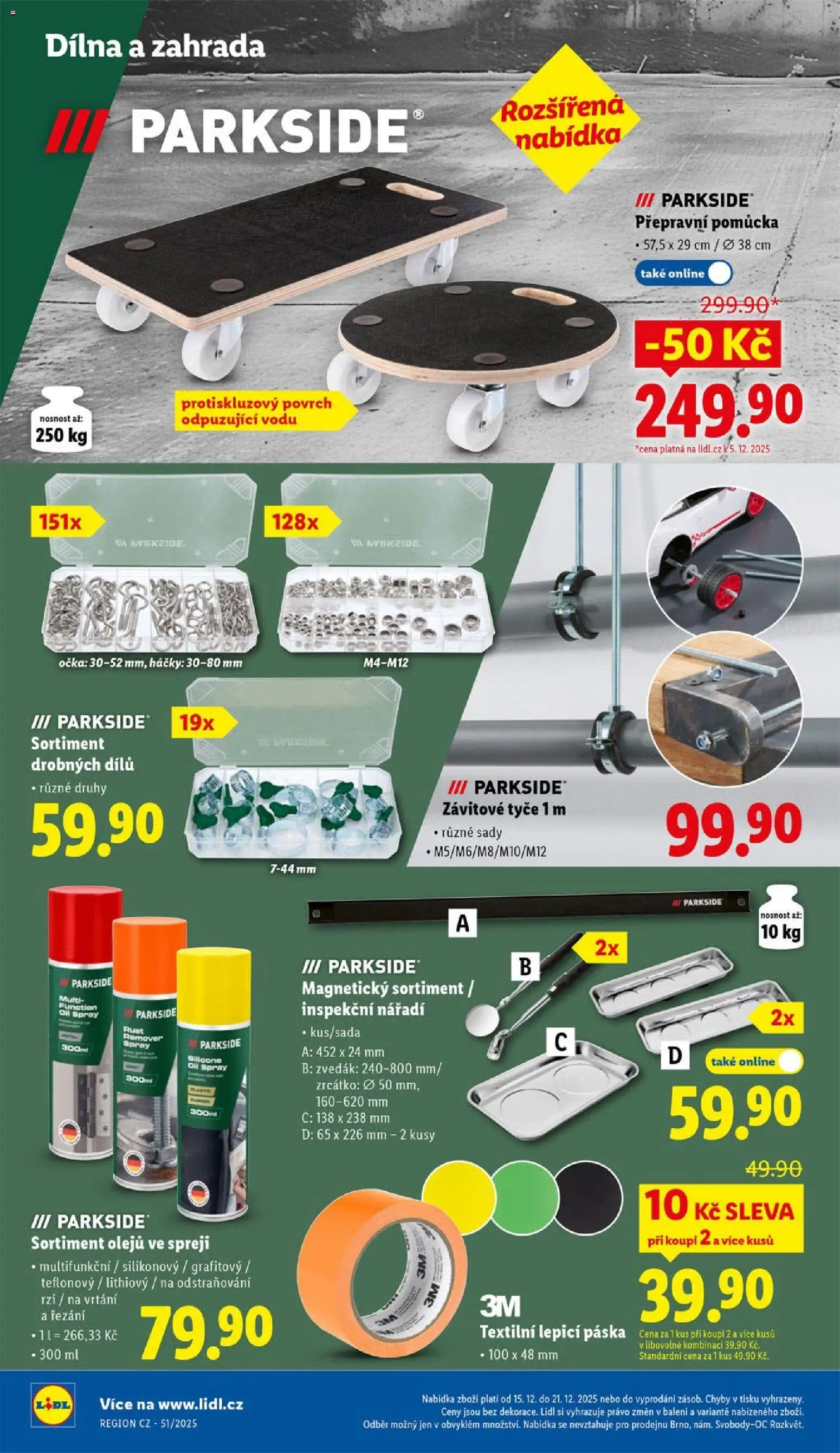 Lidl leták - Spotřební zboží od 15.12.2025 | Strana: 12 | Produkty: Parkside, Zahrada, Nářadí