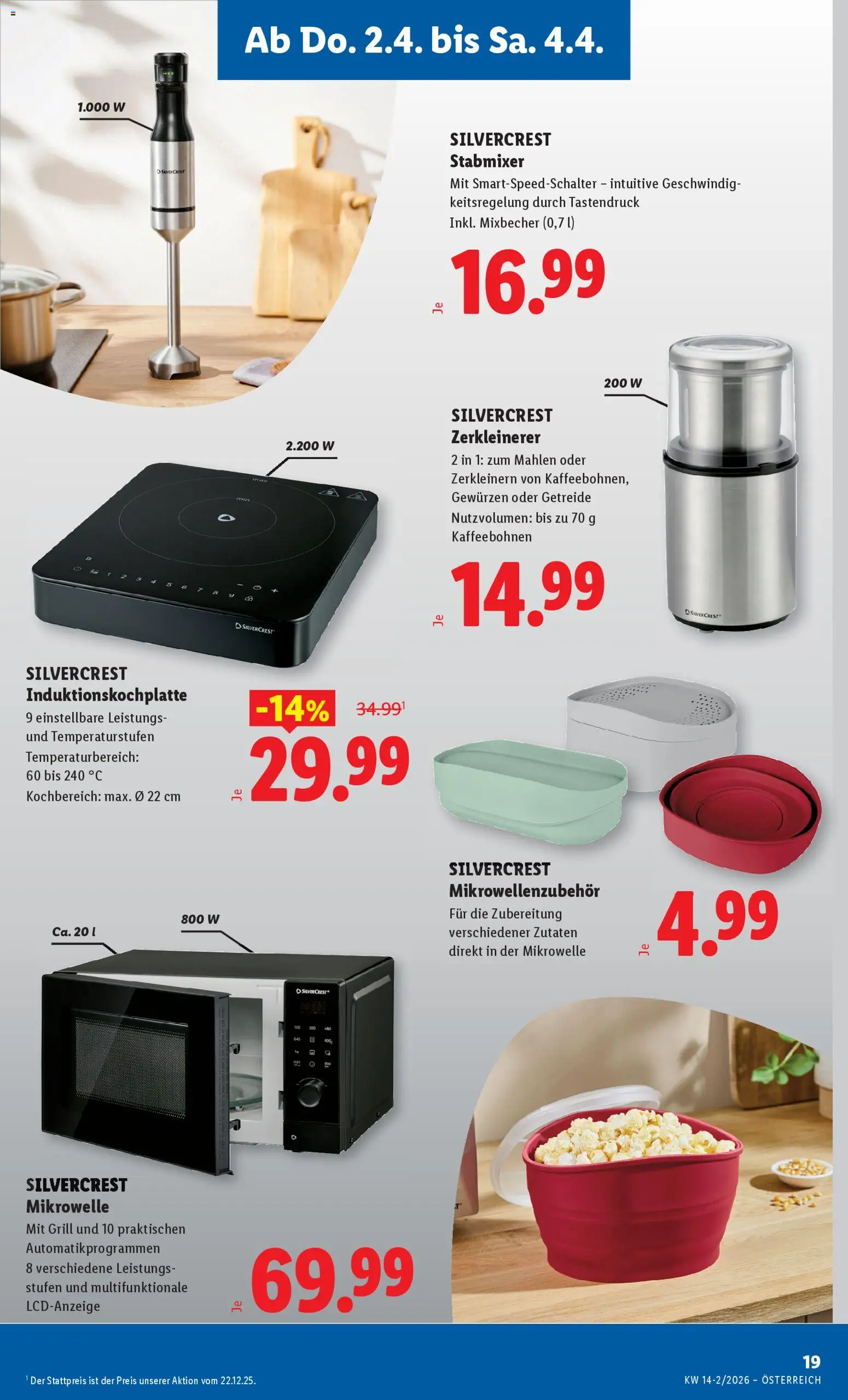 Lidl - Flugblatt gültig ab 02.04.2026 | Seite: 21 | Produkte: Getreide, Mikrowelle, Grill