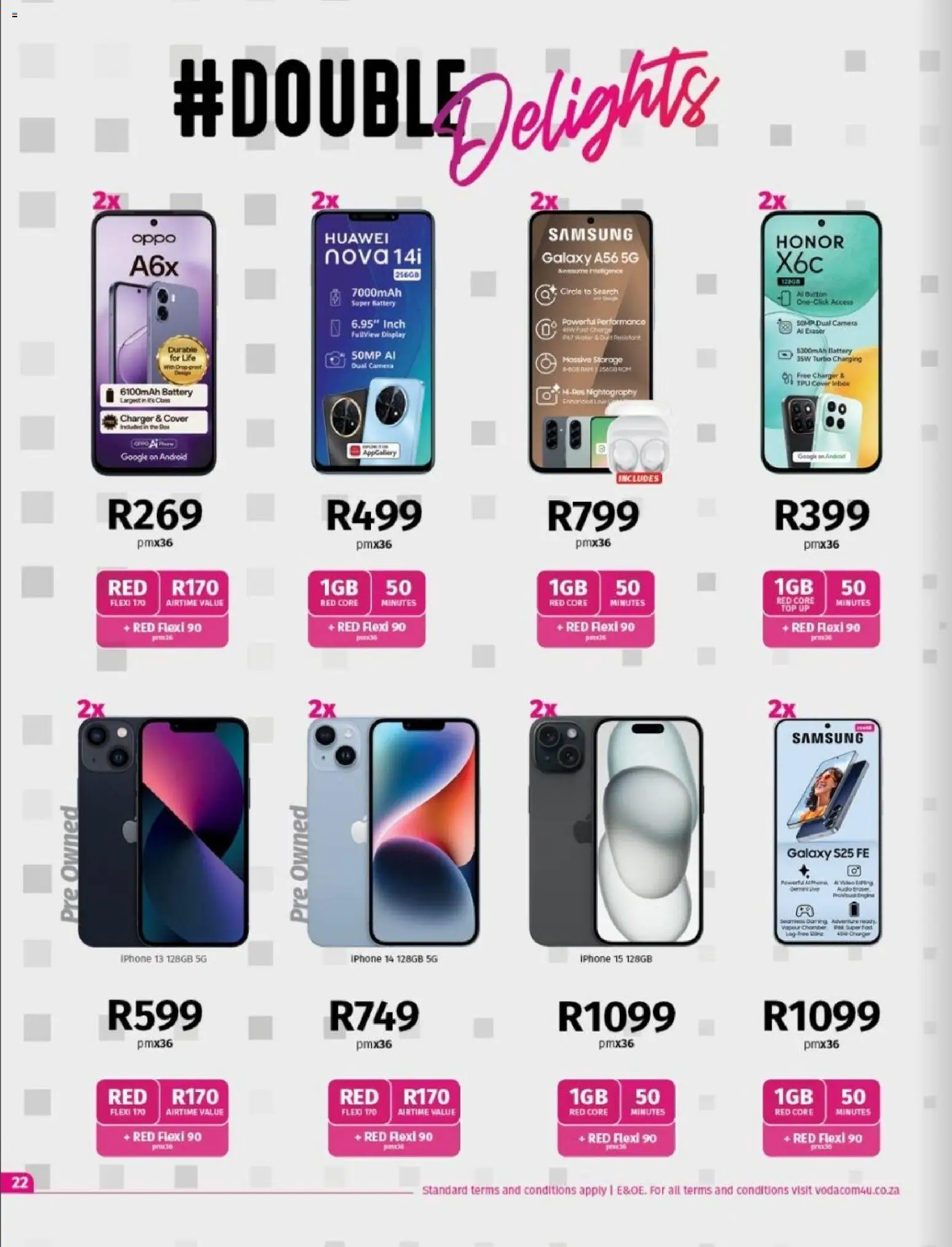 New Vodacom catalogue – valid from 06.02.2026 | Page: 22 | Products: Cover, Camera, Battery, Charger