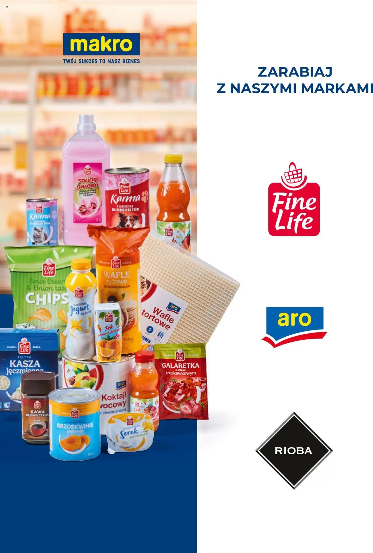Makro Gazetka - Katalog marek własnych dla właścicieli sklepów od 18.04.2024 | Strona: 52 | Produkty: Kasza, Wafle, Jogurt, Kawa