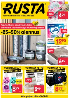 Rusta-mainoslehti voimassa 16.02.2026 alkaen