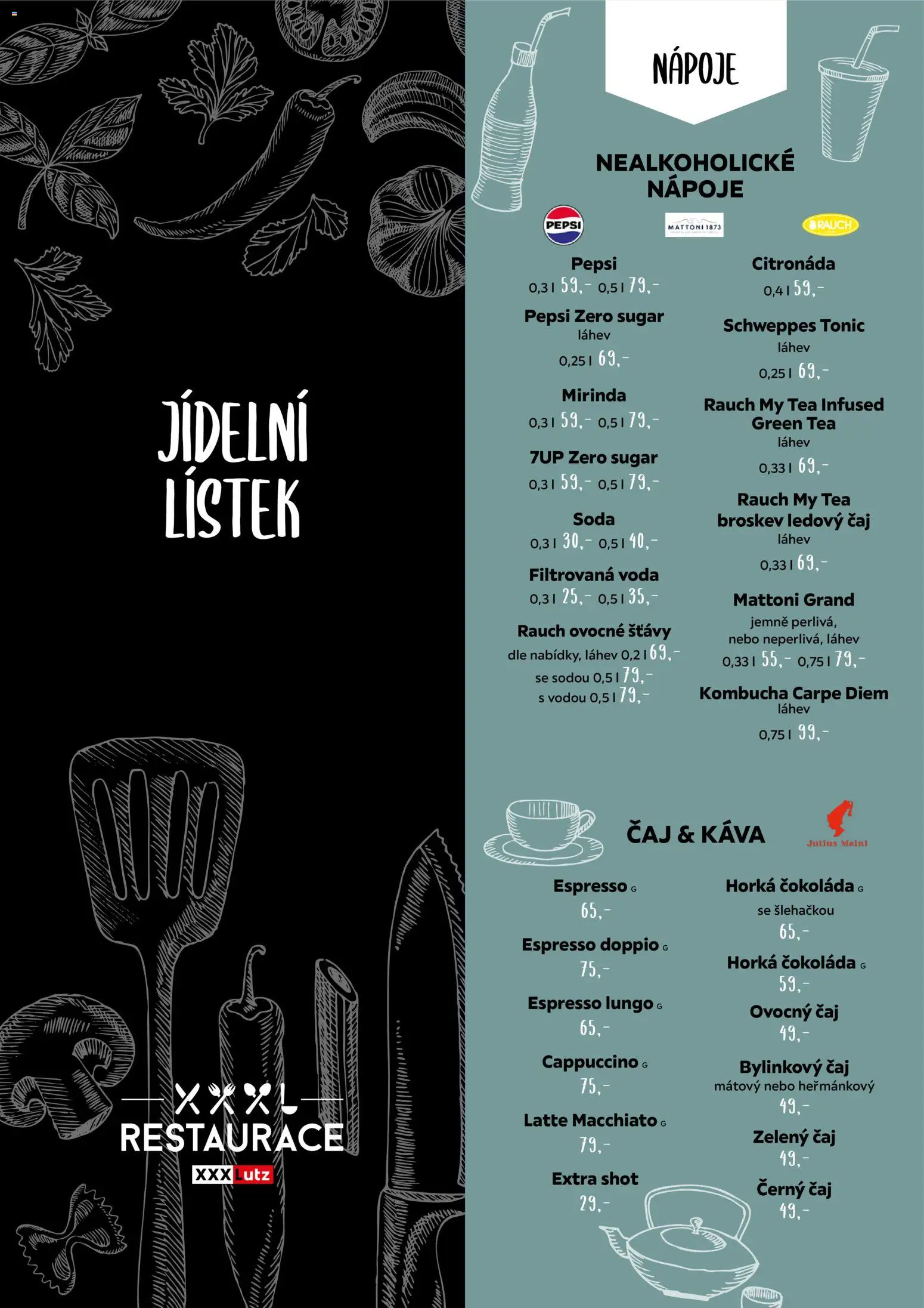 XXXLutz leták - Jídelní lístek od 01.04.2026 | Strana: 1