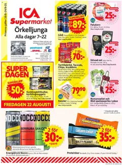 ICA Supermarket - Örkelljunga - Förhandsvisning av reklamblad från butik ICA Supermarket aktuell från 18.08.2025