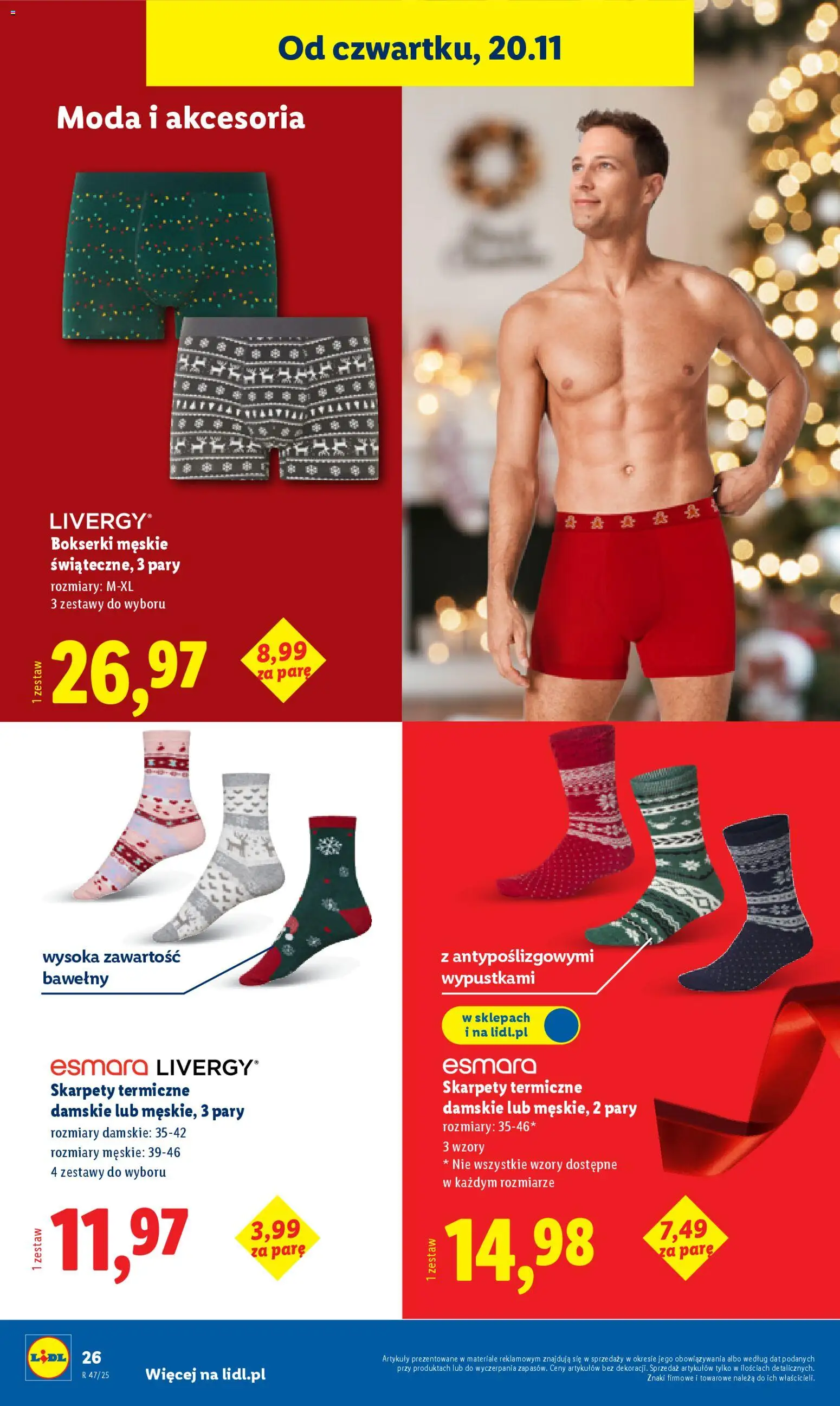 Lidl Black Friday od 17.11.2025 | Strona: 30 | Produkty: Skarpety, Bokserki, Bokserki męskie