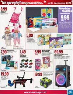Eurospin katalog akcije – veljaven od 11.12.2025 | Stran: 15 | Izdelki: Zvocnik, Kos, Voziček
