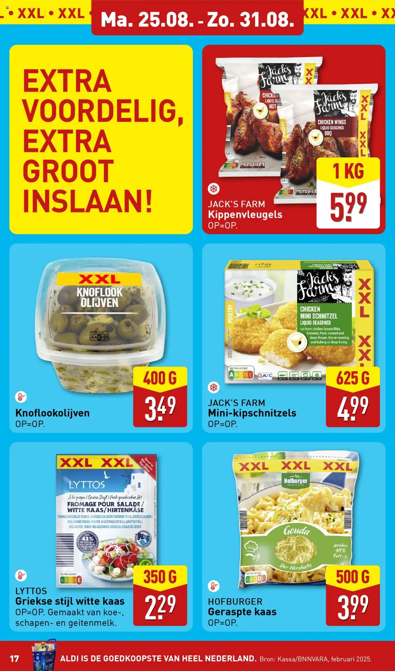 | Pagina: 17 | Producten: Salade, Gouda, Olijven, Knoflook
