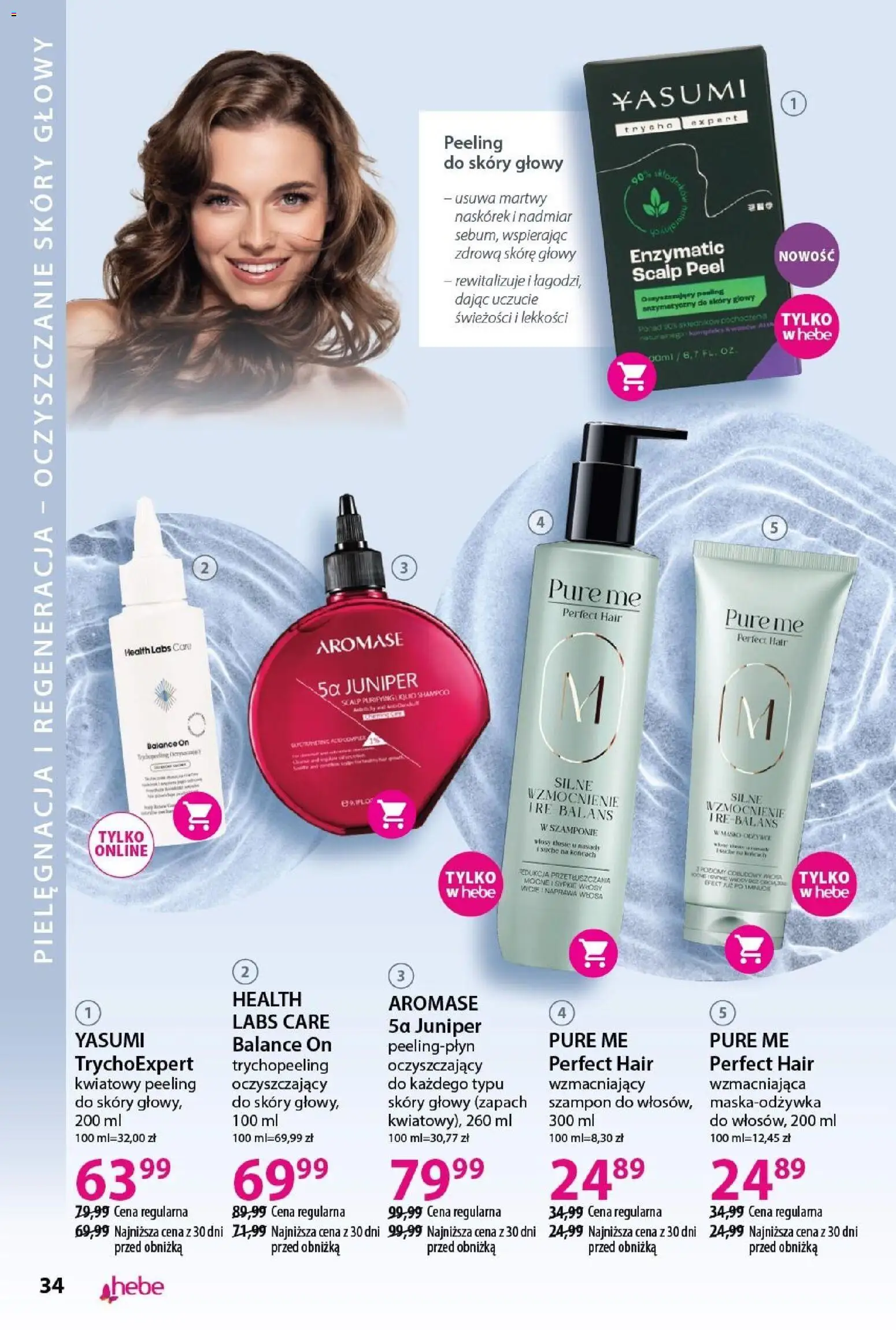 Hebe Gazetka - Katalog od 31.01.2026 | Strona: 34 | Produkty: Zapach, Szampon, Peeling