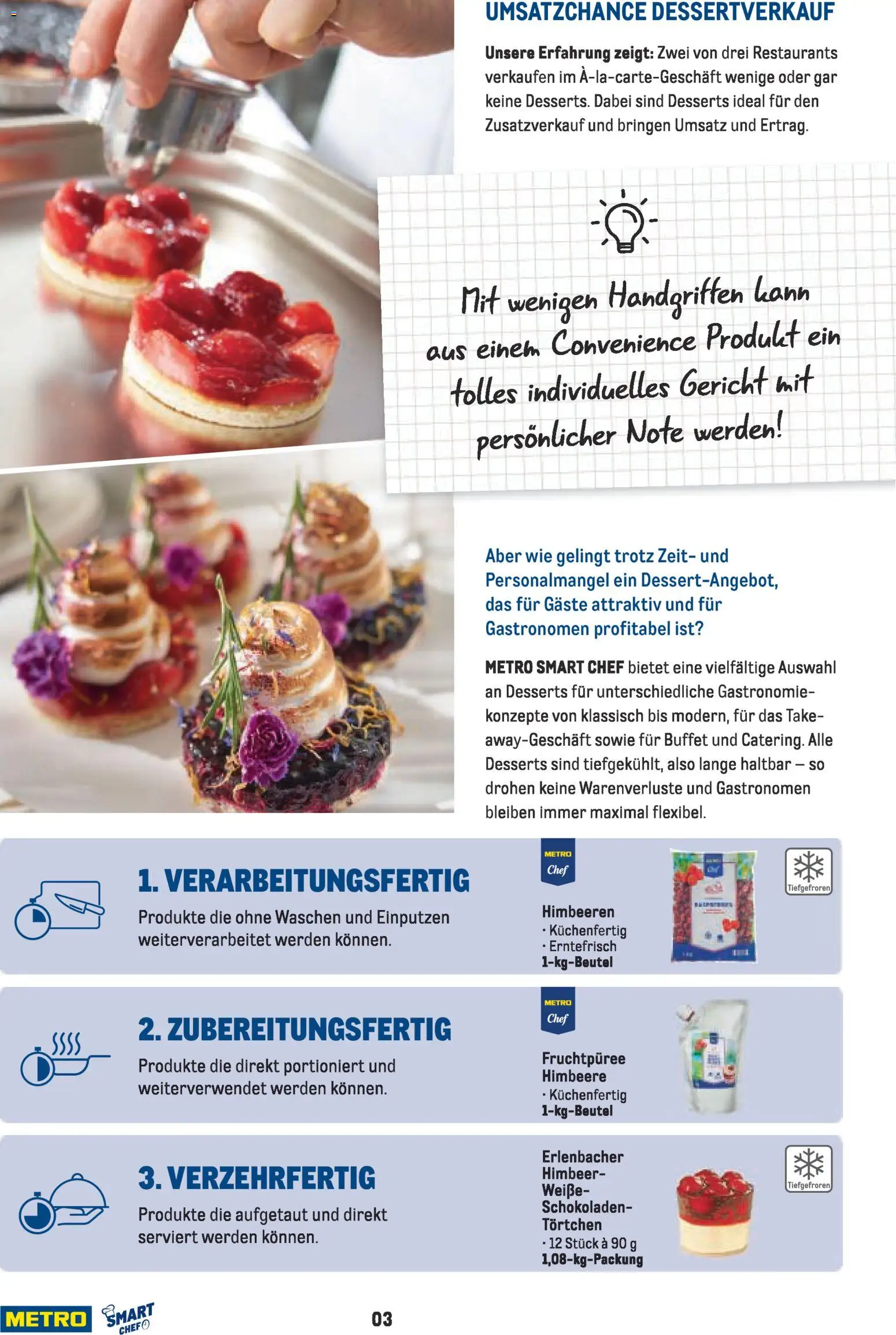 Metro Smart Chef Desserts – gültig ab 01.01.2026 | Seite: 3 | Produkte: Himbeeren, Himbeere