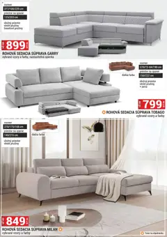Merkury Market leták platný od 01.03.2026 | Strana: 2 | Produkty: Rohová sedacia súprava, Sedacia súprava