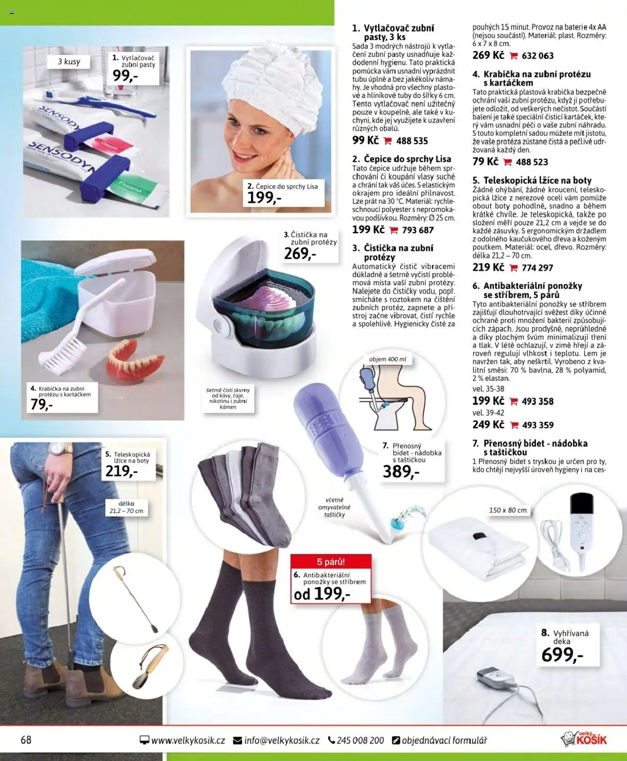 Velký Košík katalog - srpen od 01.08.2025 | Strana: 68 | Produkty: Lžíce, Krabička, Čepice, Deka
