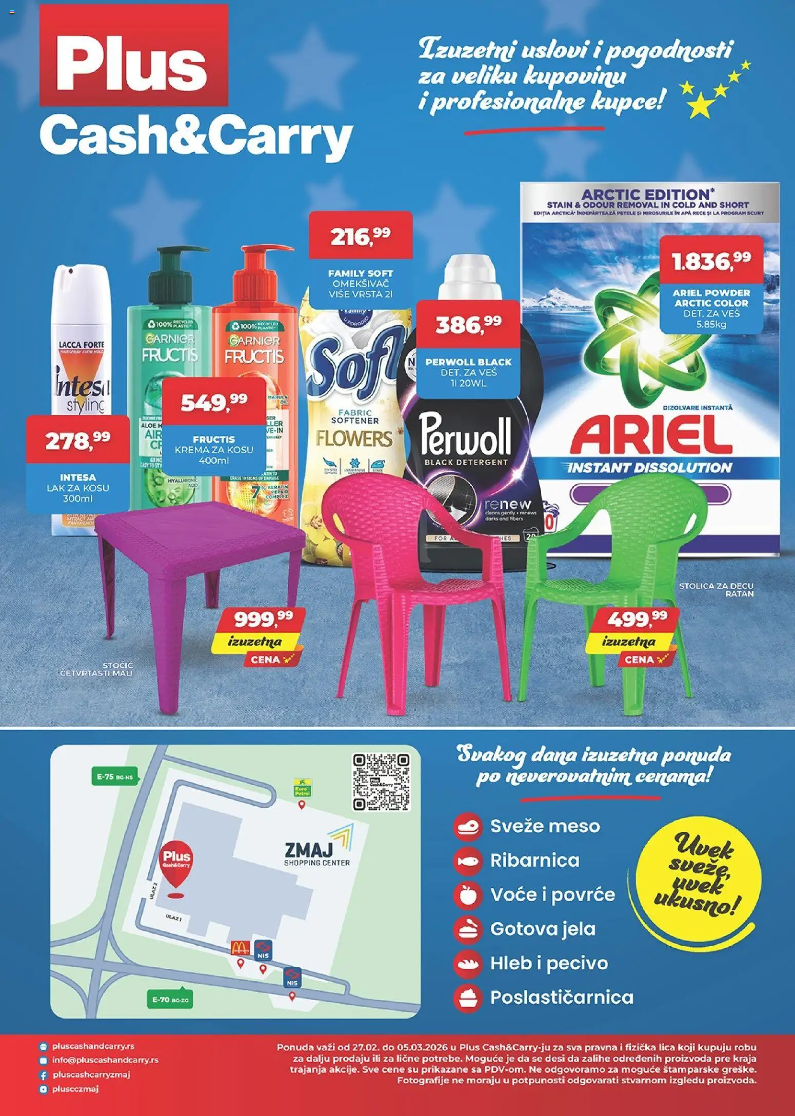 Plus Cash & Carry katalog - važi od 27.02.2026 | Strana: 4 | Proizvode: Garnier, Stolica, Lak za kosu, Pecivo