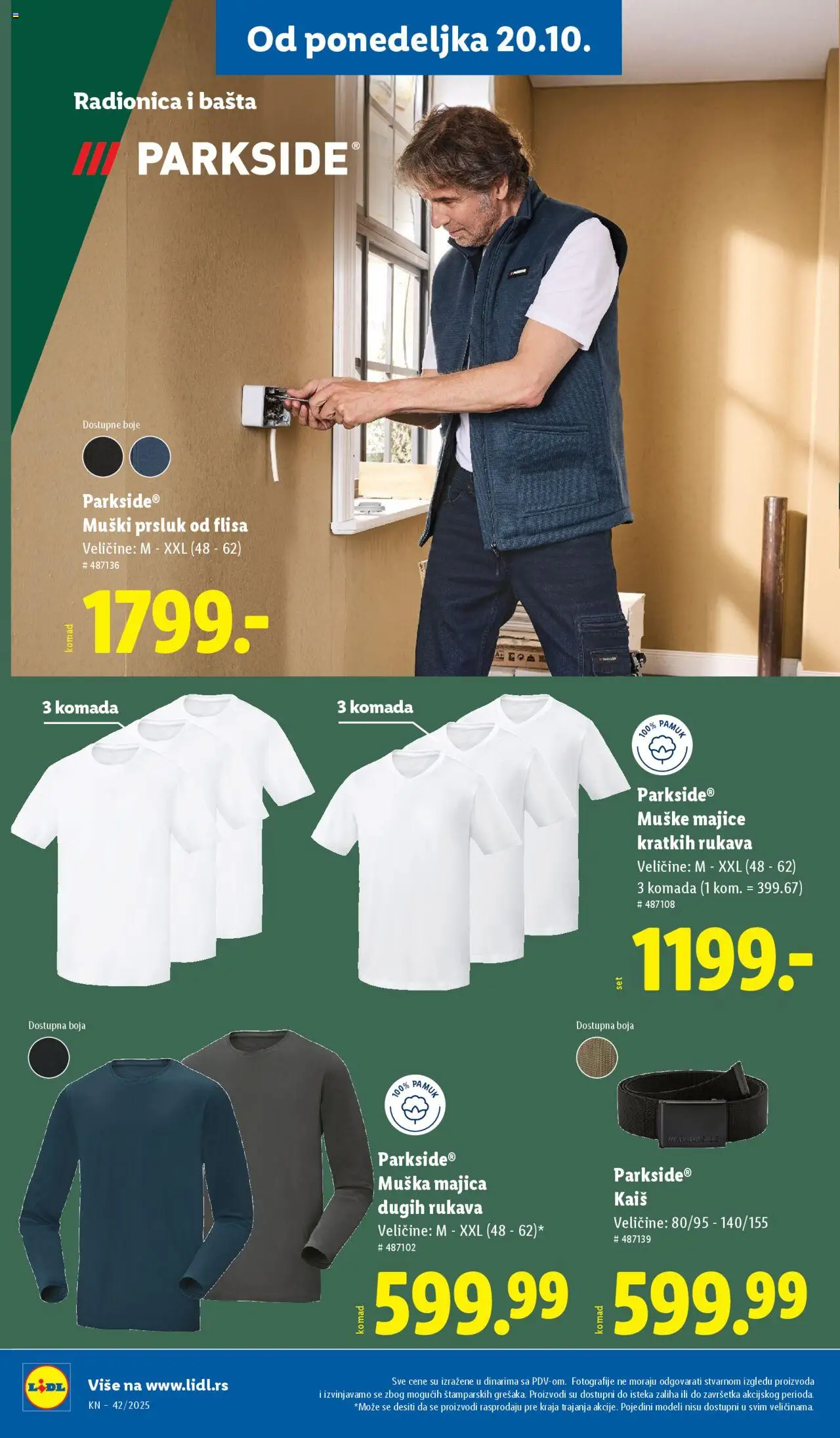 Lidl katalog - važi od 16.10.2025 | Strana: 68 | Proizvode: Parkside, Kaiš, Prsluk