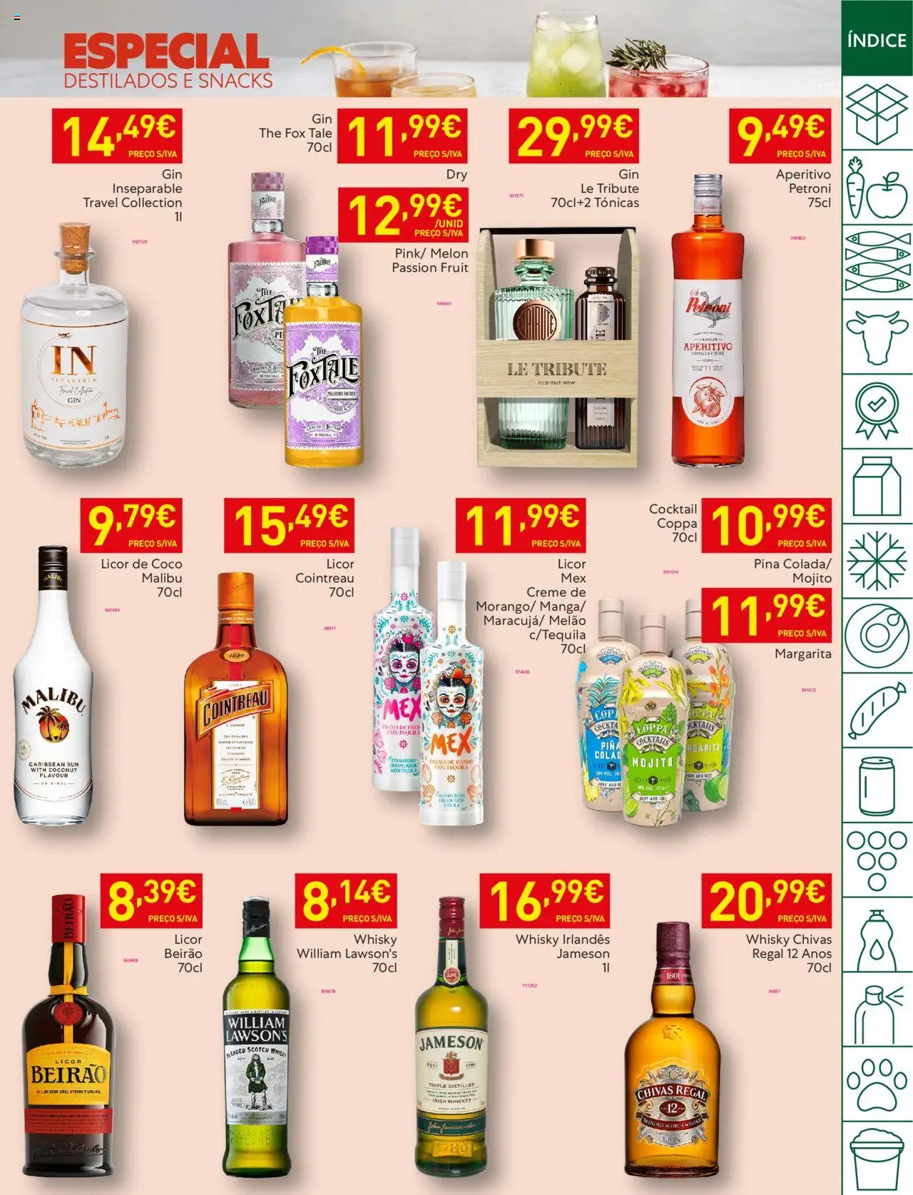 Recheio folheto │ válido de 19.08.2025 | Página: 49 | Produtos: Whisky, Tequila, Pá, Cocktails