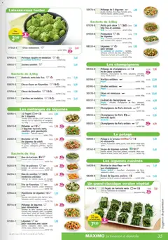 Maximo - Prévisualisation de Maximo catalogue valide à partir de 02.03.2026 | Page: 35 | Produits: Persil, Pois, Oignons, Crème