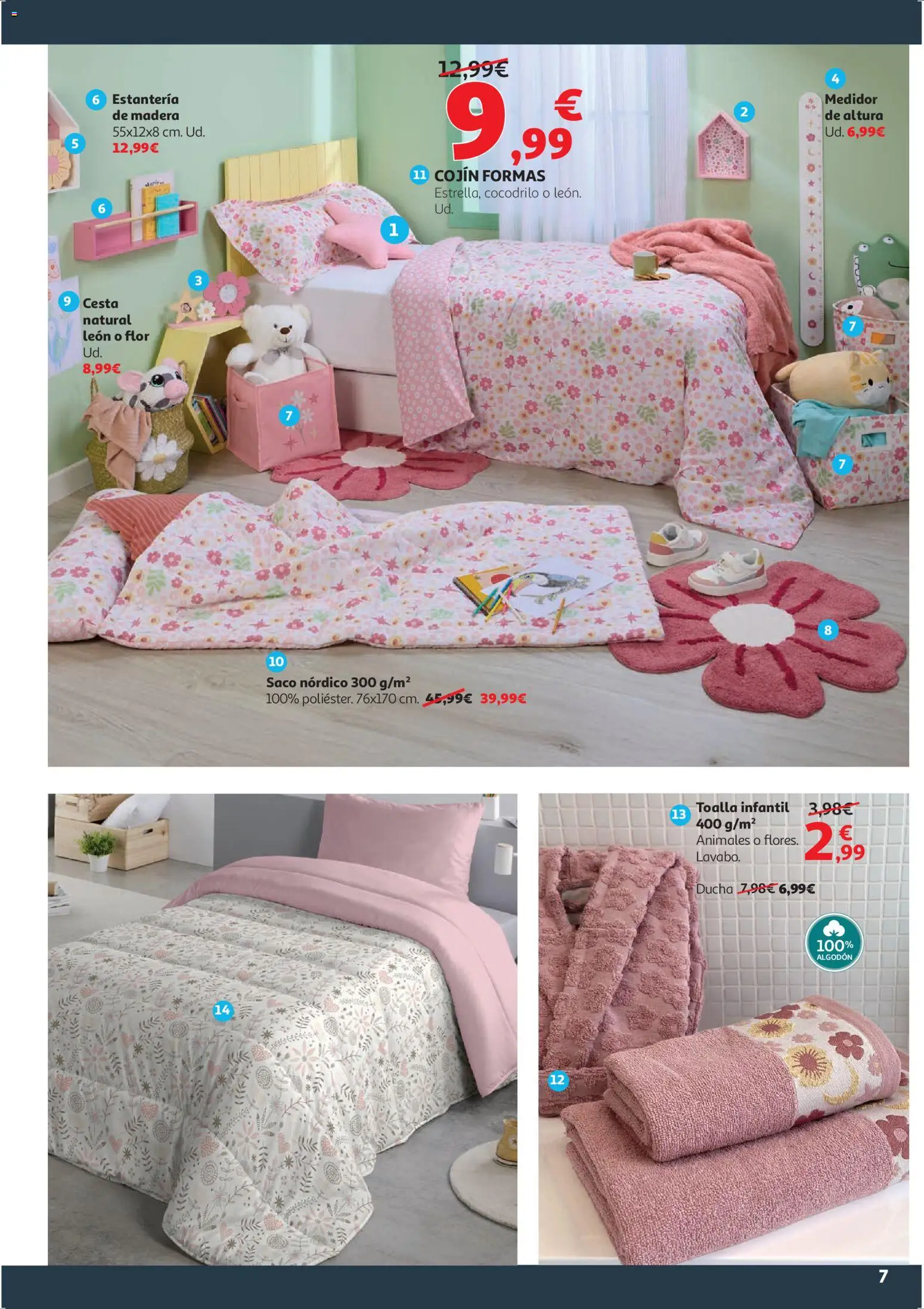 Alcampo - HG Cat │ válido desde el 09.01.2026 | Página: 7 | Productos: Cojín, Ducha, Cesta