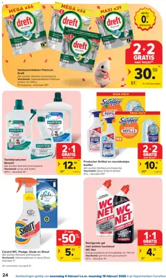 Carrefour folder week 6 - Voorbeeld van een folder van Carrefour, geldig van 04.02.2026 | Pagina: 24 | Producten: Wc, La, Gel, Wasgoed