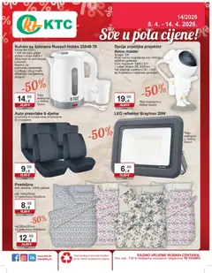 KTC - Katalog sve u pola cijene - Pregled kataloga iz trgovine KTC, vrijedi od 08.04.2026