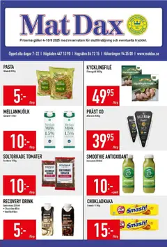 Matdax - erbjudanden - Förhandsvisning av reklamblad från butik Matdax aktuell från 04.08.2025