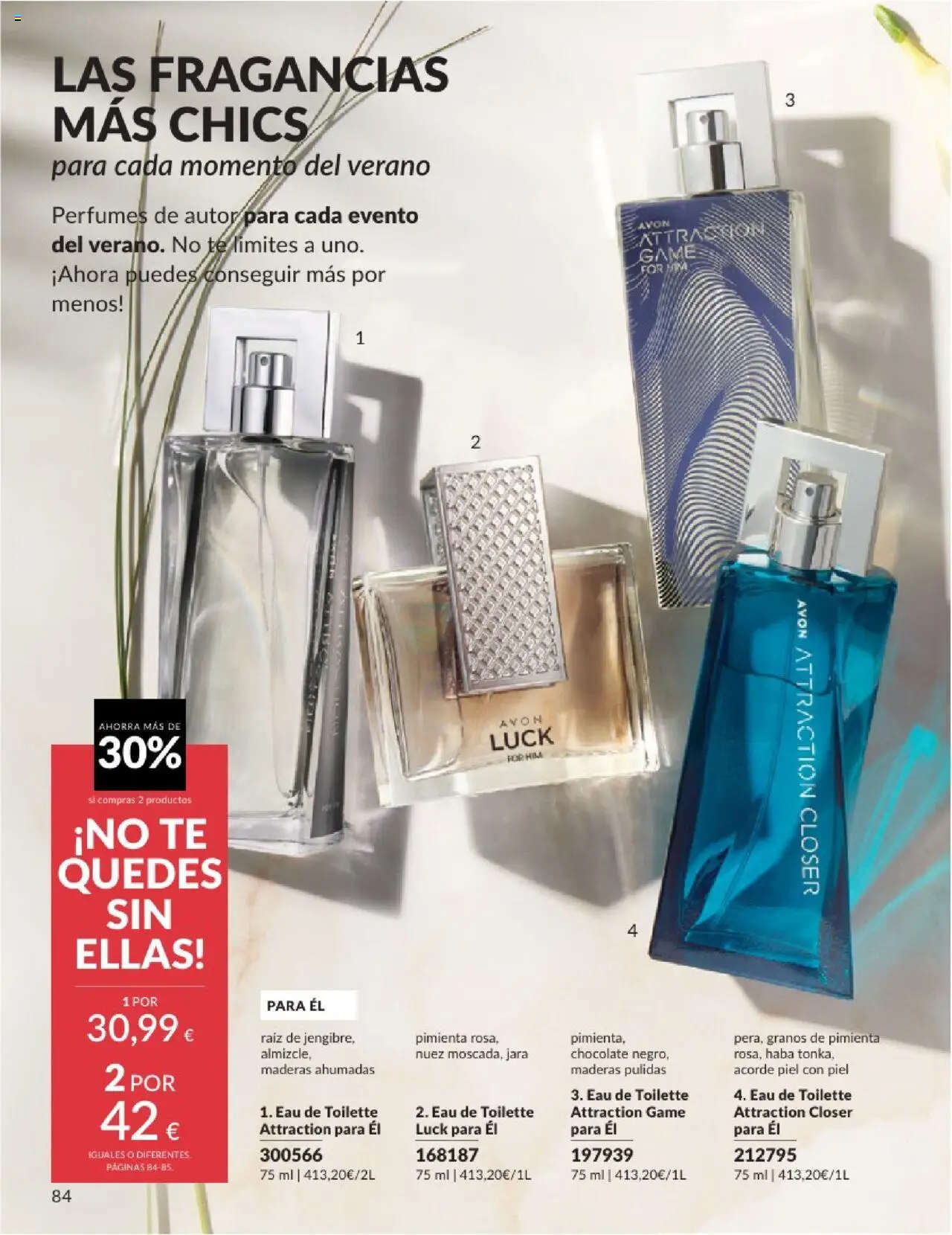Catálogo AVON campaña 6 │ válido desde el 01.06.2025 | Página: 84 | Productos: Eau de toilette, Chocolate, Té