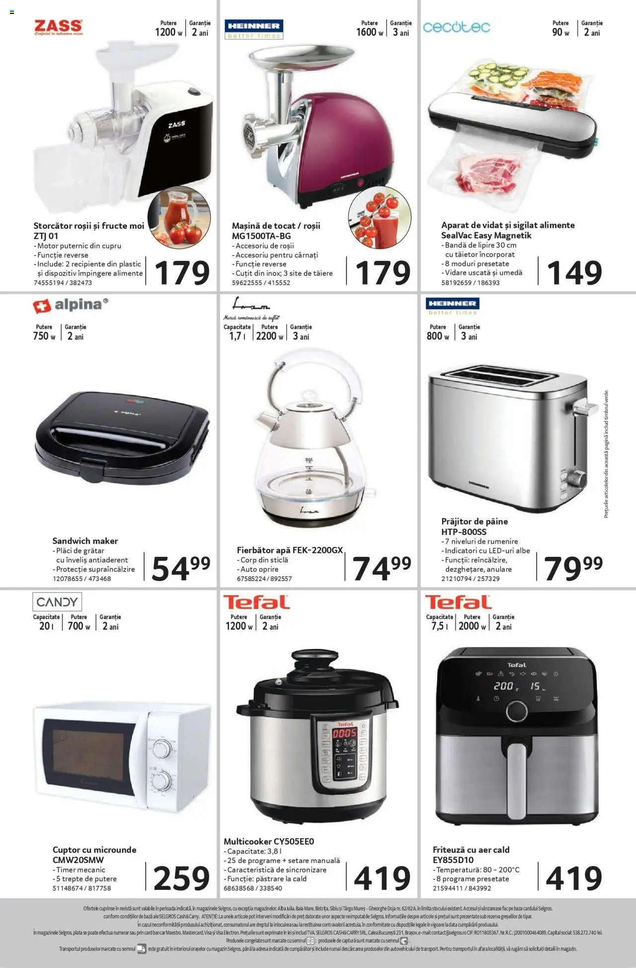 Catalog Selgros - Magazine Mici – valabil de la 08.08.2025 | Pagină: 24 | Produse: Ginseng, Friteuză, Apă, Cârnați