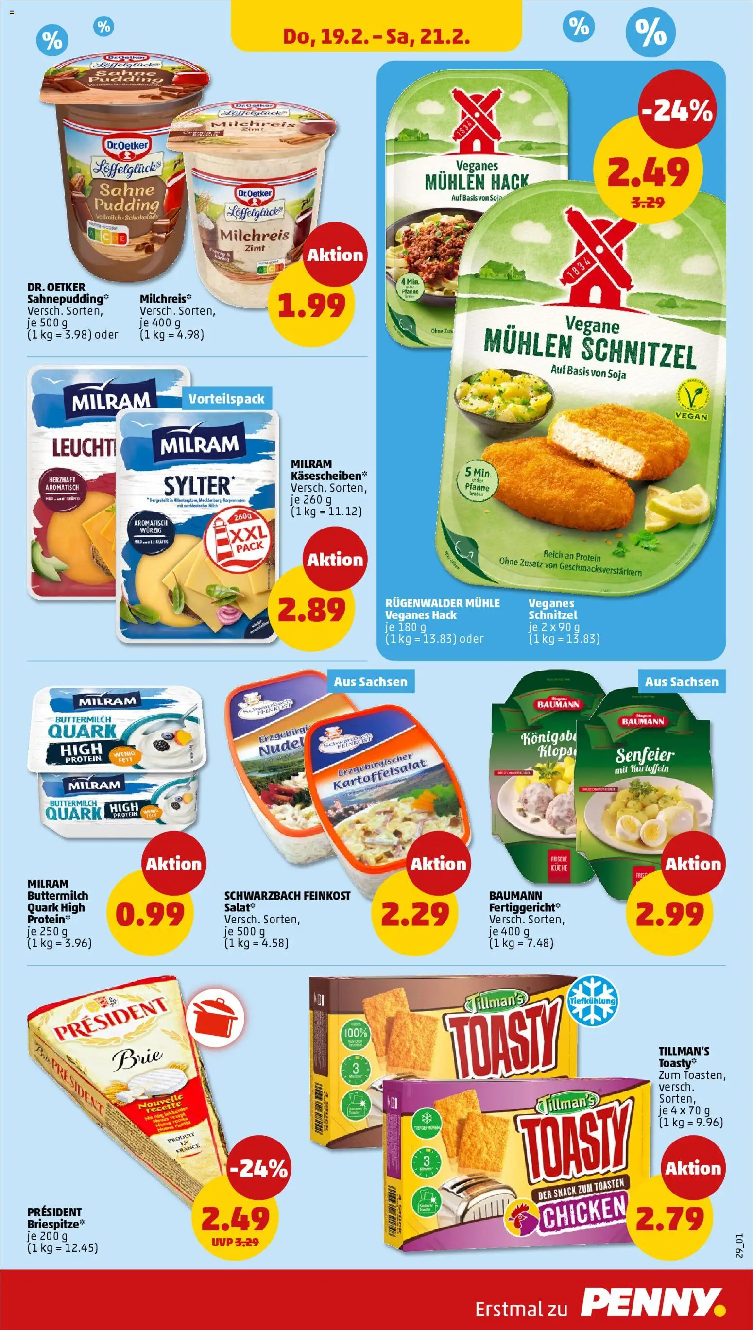 Penny Prospekt 	 – gültig ab 16.02.2026 | Seite: 31 | Produkte: Quark, Schnitzel, Pudding, Kartoffeln