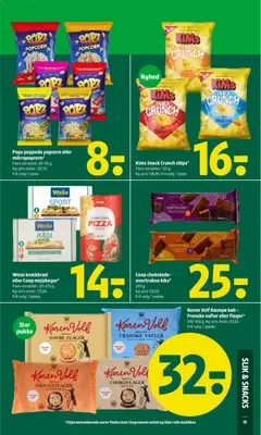 Karen Volf Kæmpe køb - Franske vafler eller flager*, 390-450 g. Frit valg. 1 pakke. gyldig fra 23.04.2026 | Side: 18 | Produkter: Chokolade, Pizza, Popcorn, Knækbrød
