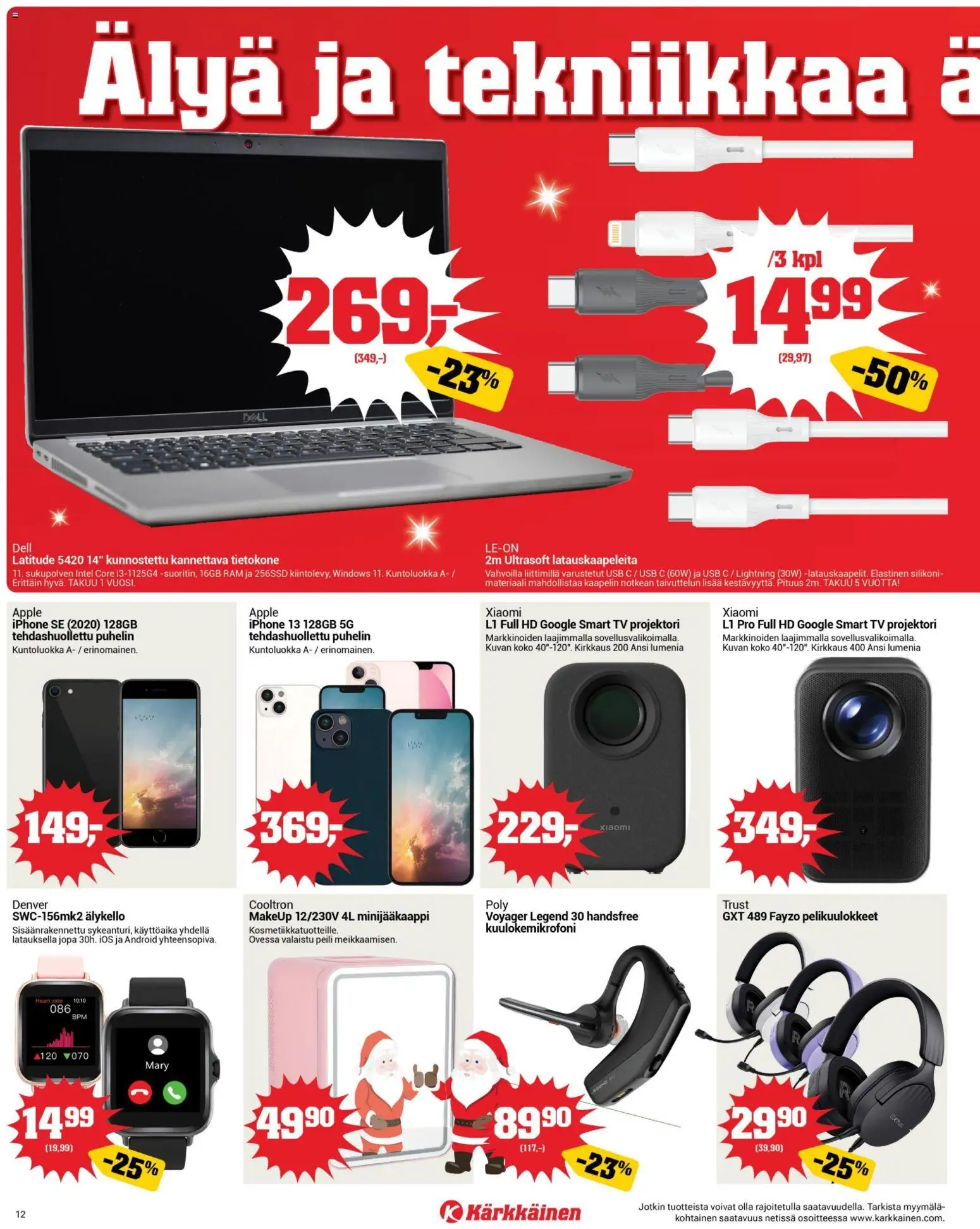 Kärkkäinen tarjoukset – voimassa 05.11.2025 alkaen | Sivu: 12 | Tuotteet: Peili, Handsfree, Puhelin, TV