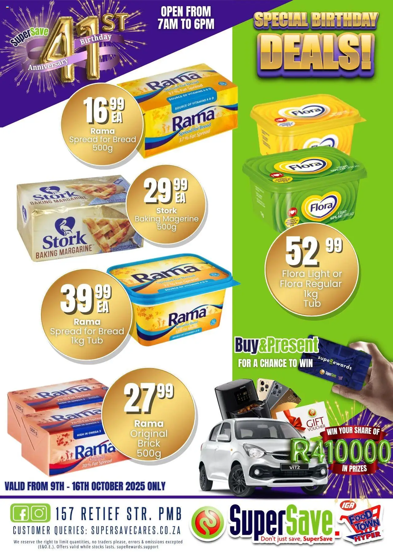 New Super Save catalogue – valid from 09.10.2025 | Page: 38 | Products: Vitamins, Bread, Margarine, Fat spread