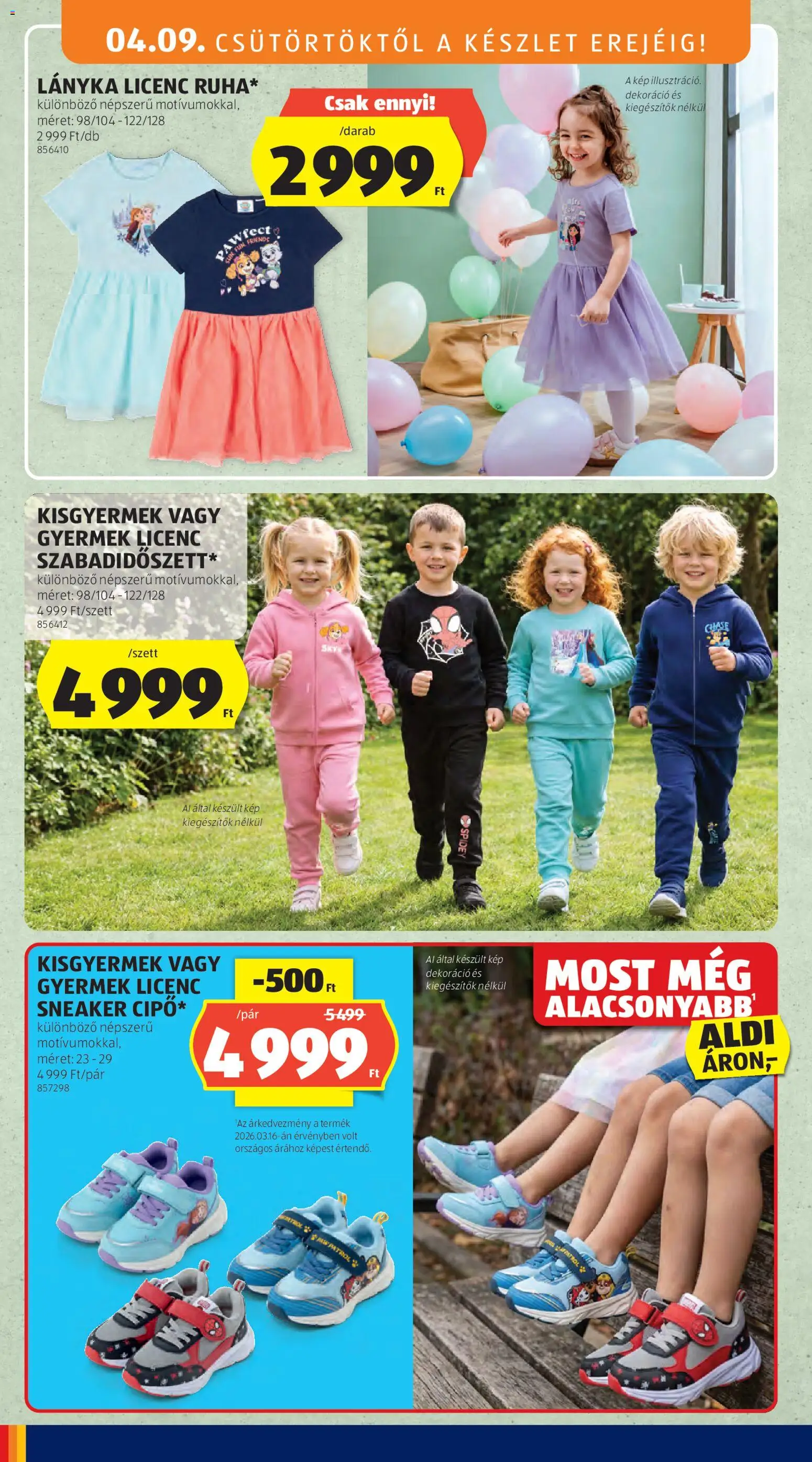 Aldi akciós ujság - amely érvényes a következő dátumtól: 09.04.2026 | Oldal: 22 | Termékek: Dekoráció