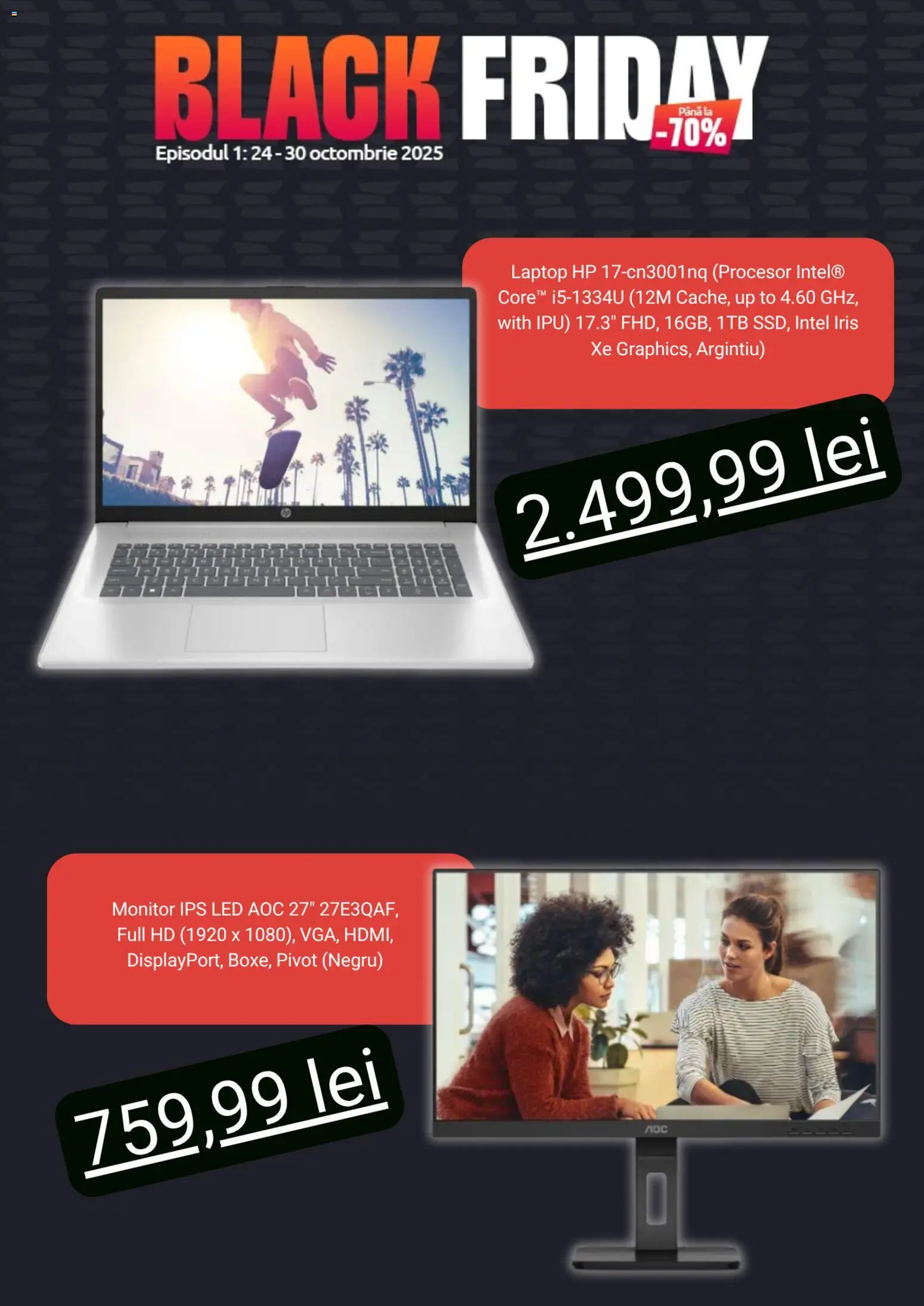 Noul catalog evoMag – valabil de la 24.10.2025 | Pagină: 5 | Produse: Laptop, Monitor, Babak